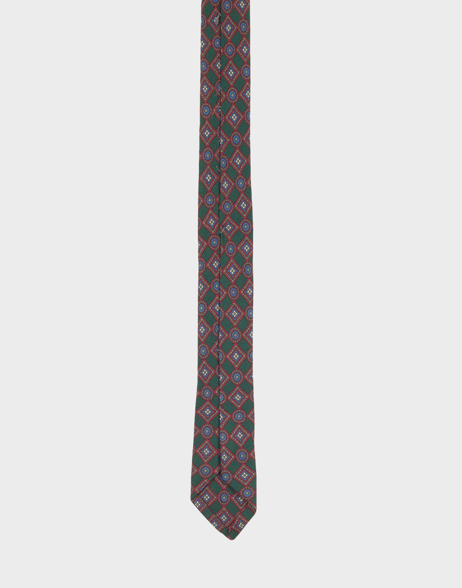 Marinella - Green geometric patterned tie - Image 5
