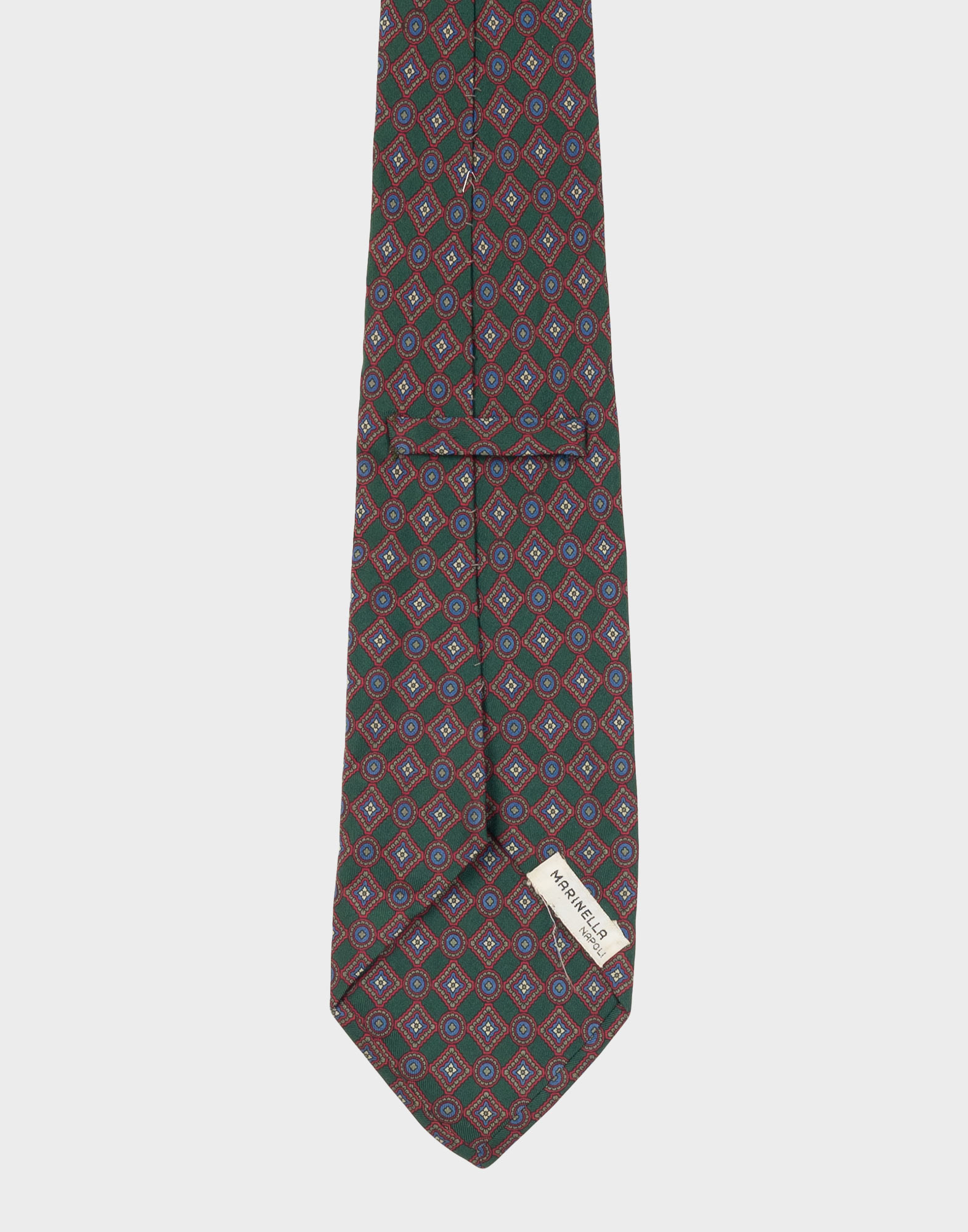 Marinella - Green geometric patterned tie - Image 4