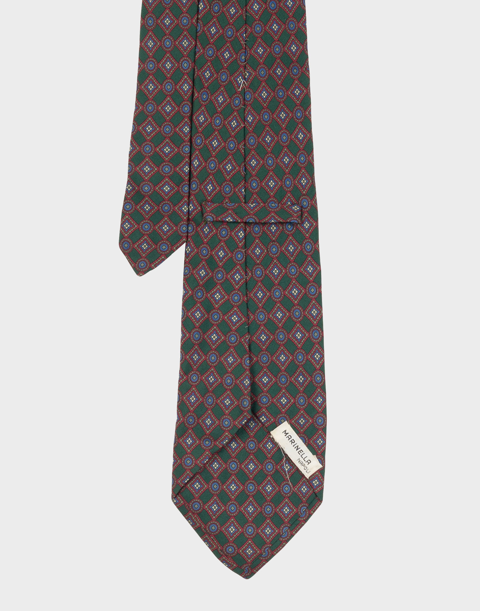 Marinella - Green geometric patterned tie - Image 3