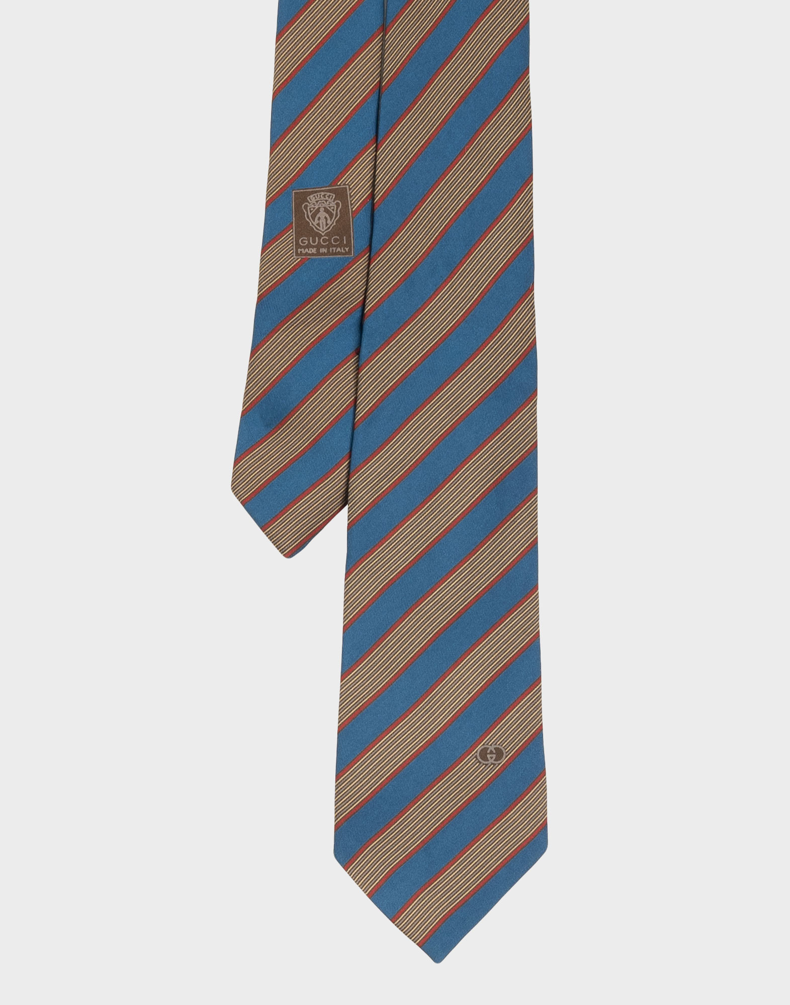 Gucci - Cravatta blu a righe anni '80 - immagine 2