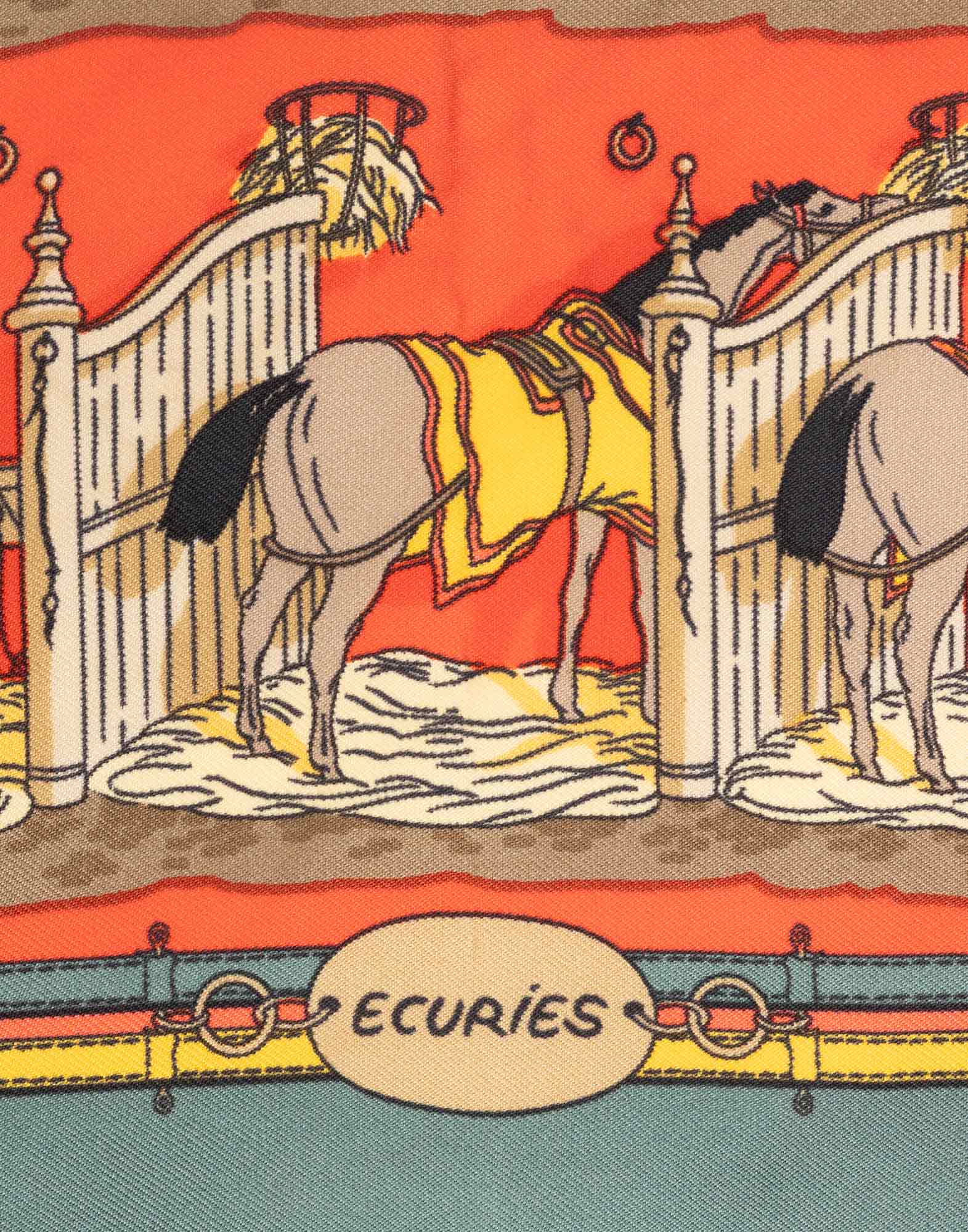 Hermes - Foulard da taschino 'Ecuries' - immagine 2
