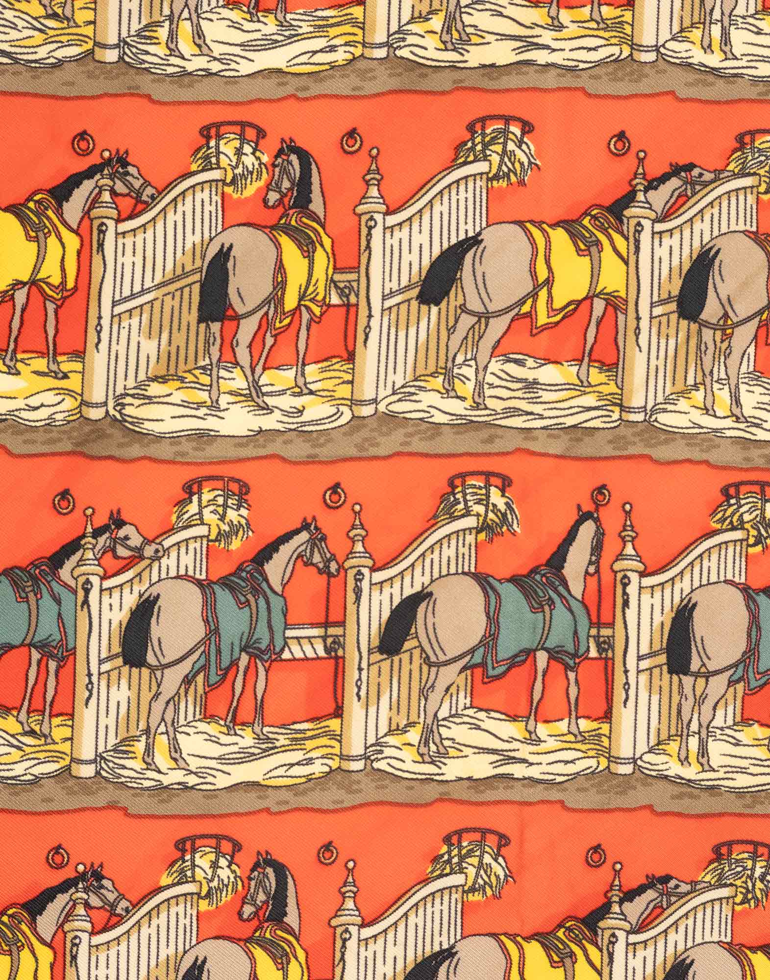 Hermes - Foulard da taschino 'Ecuries' - immagine 4