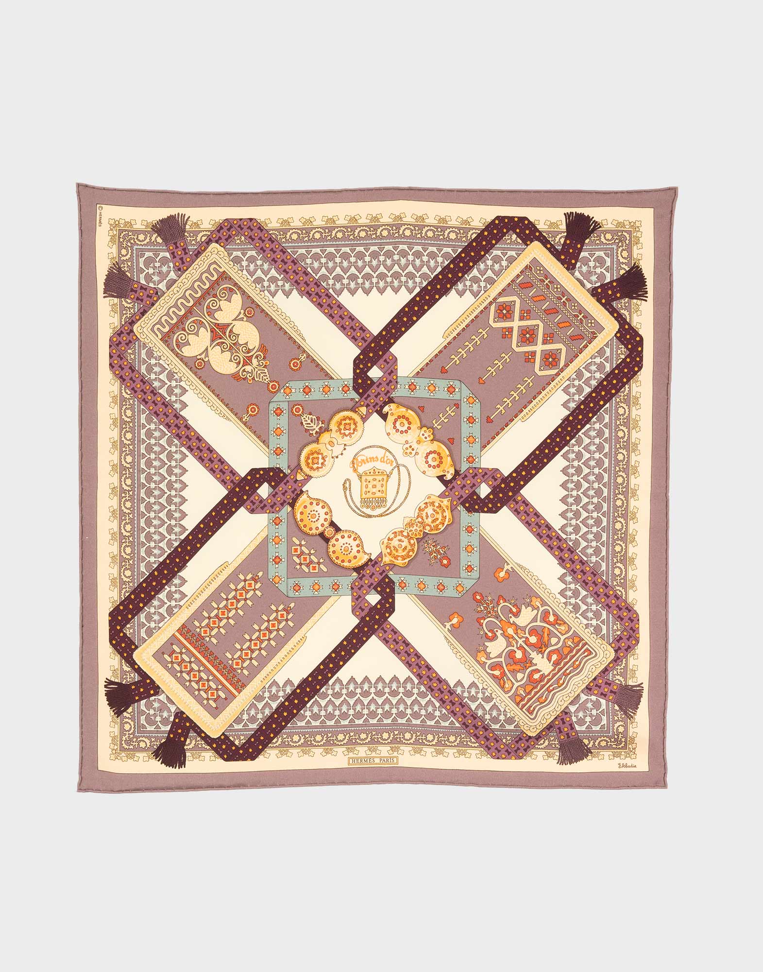 Hermes - Foulard quadrato 'Brins d'or'