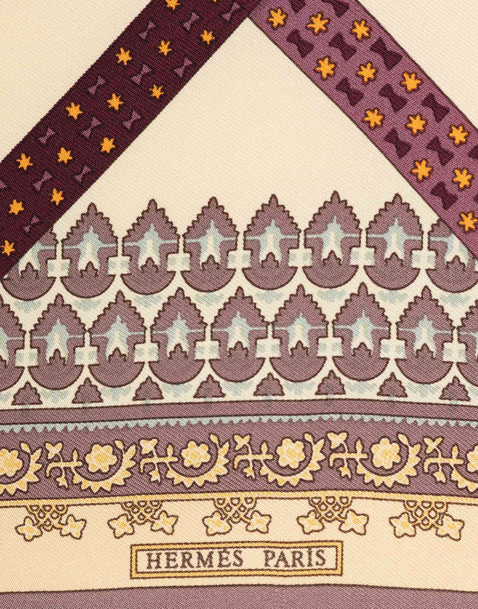 Hermes - Foulard quadrato 'Brins d'or' - immagine 2