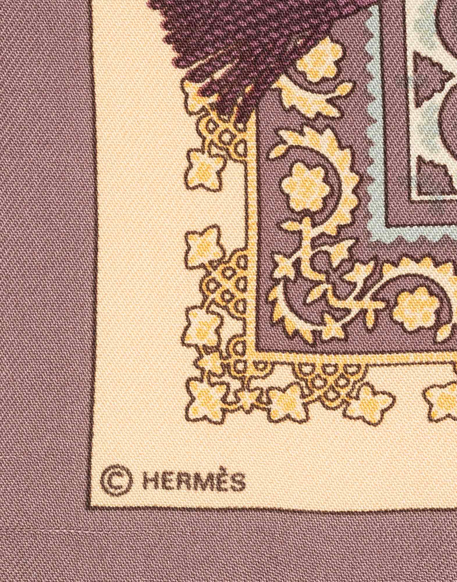 Hermes - Foulard quadrato 'Brins d'or' - immagine 5