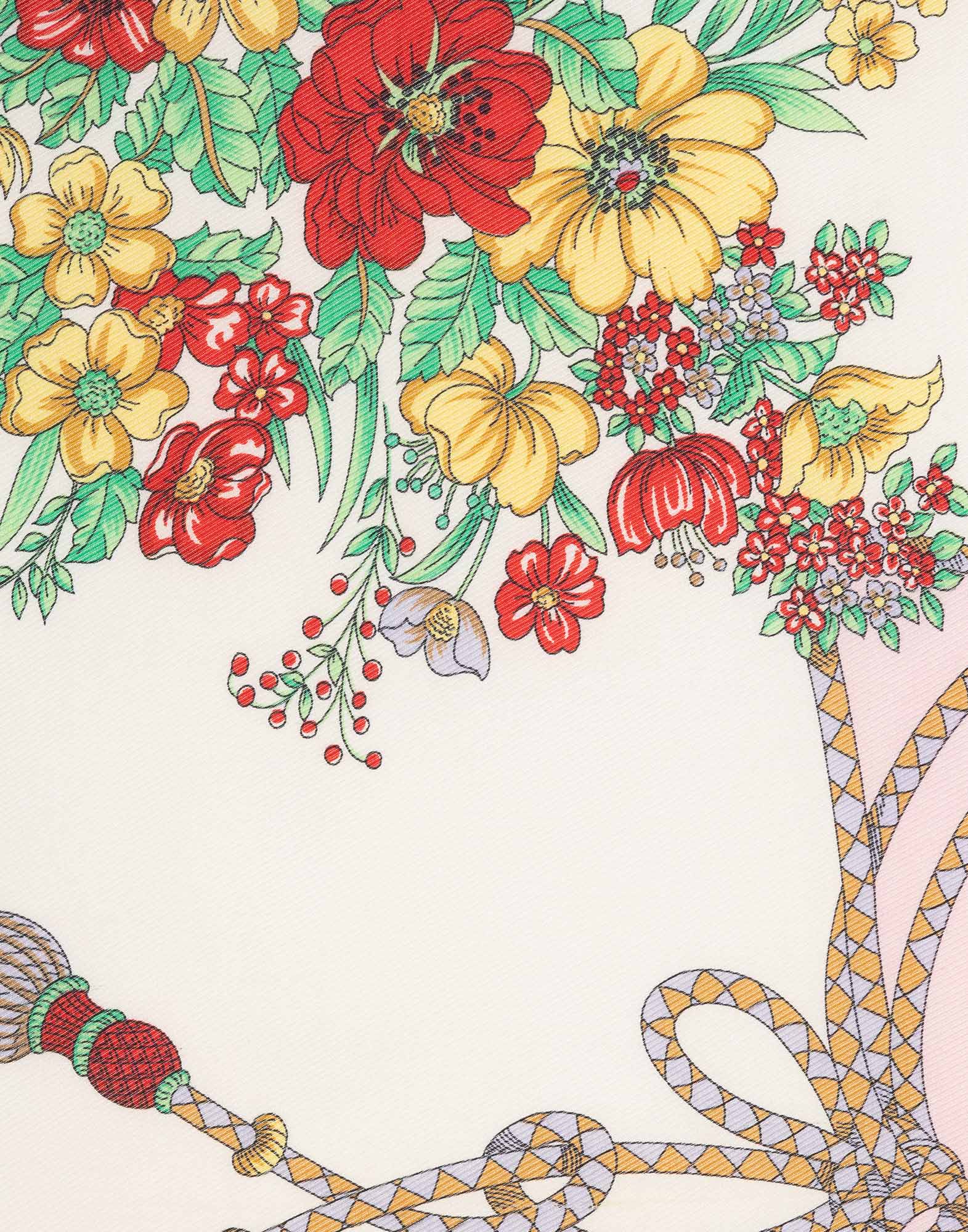 Gucci - Foulard anni '80 con fiori - immagine 4