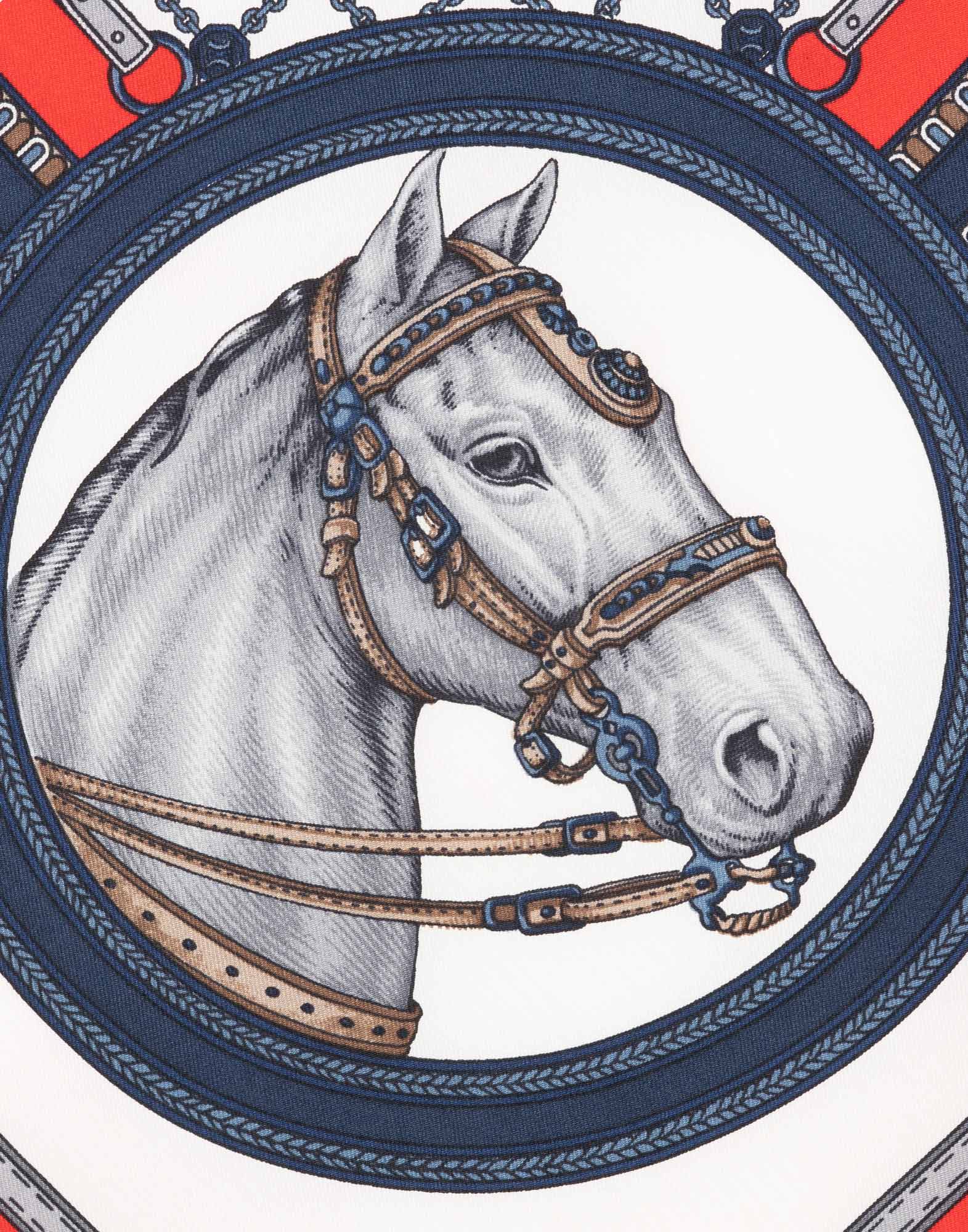 Celine - Red horsey scarf - Image 3