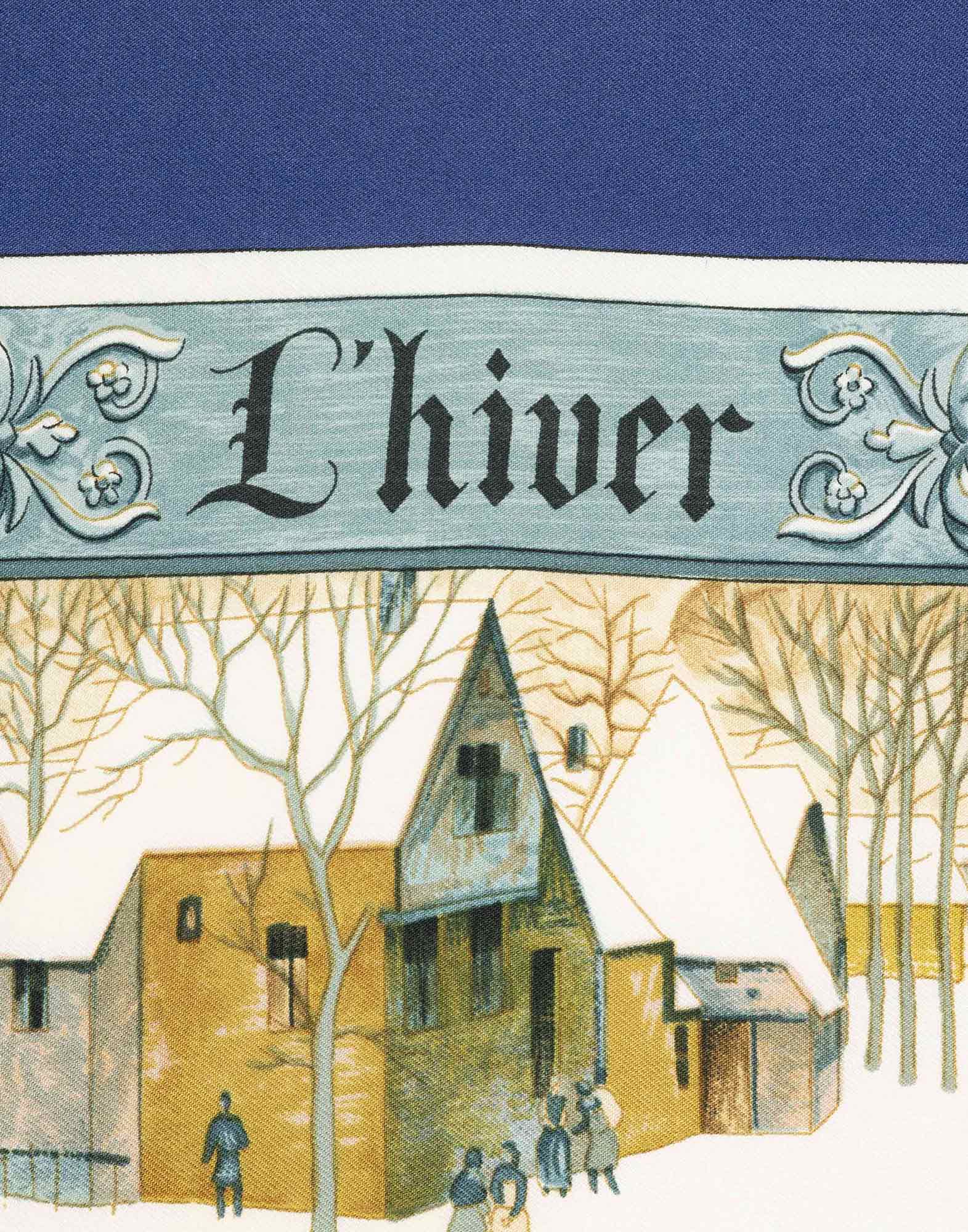 Hermes - Foulard 'L'Hiver' anni '90 - immagine 2