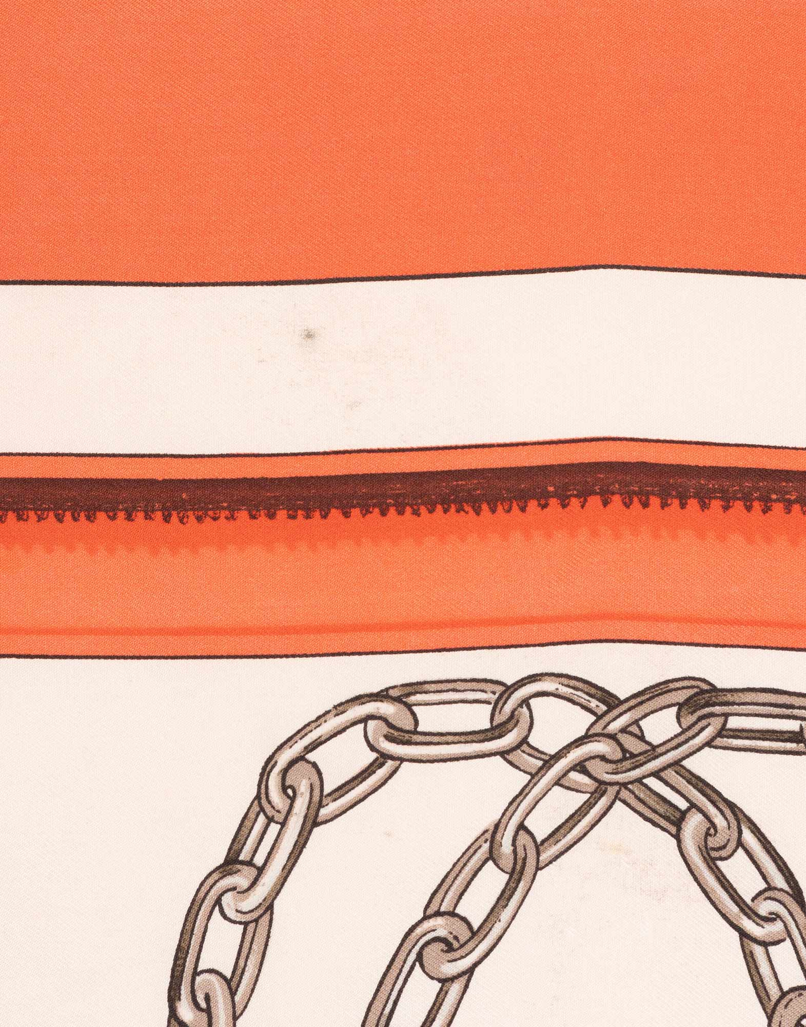 Hermes - Foulard 'Equipages' in seta corallo - immagine 4