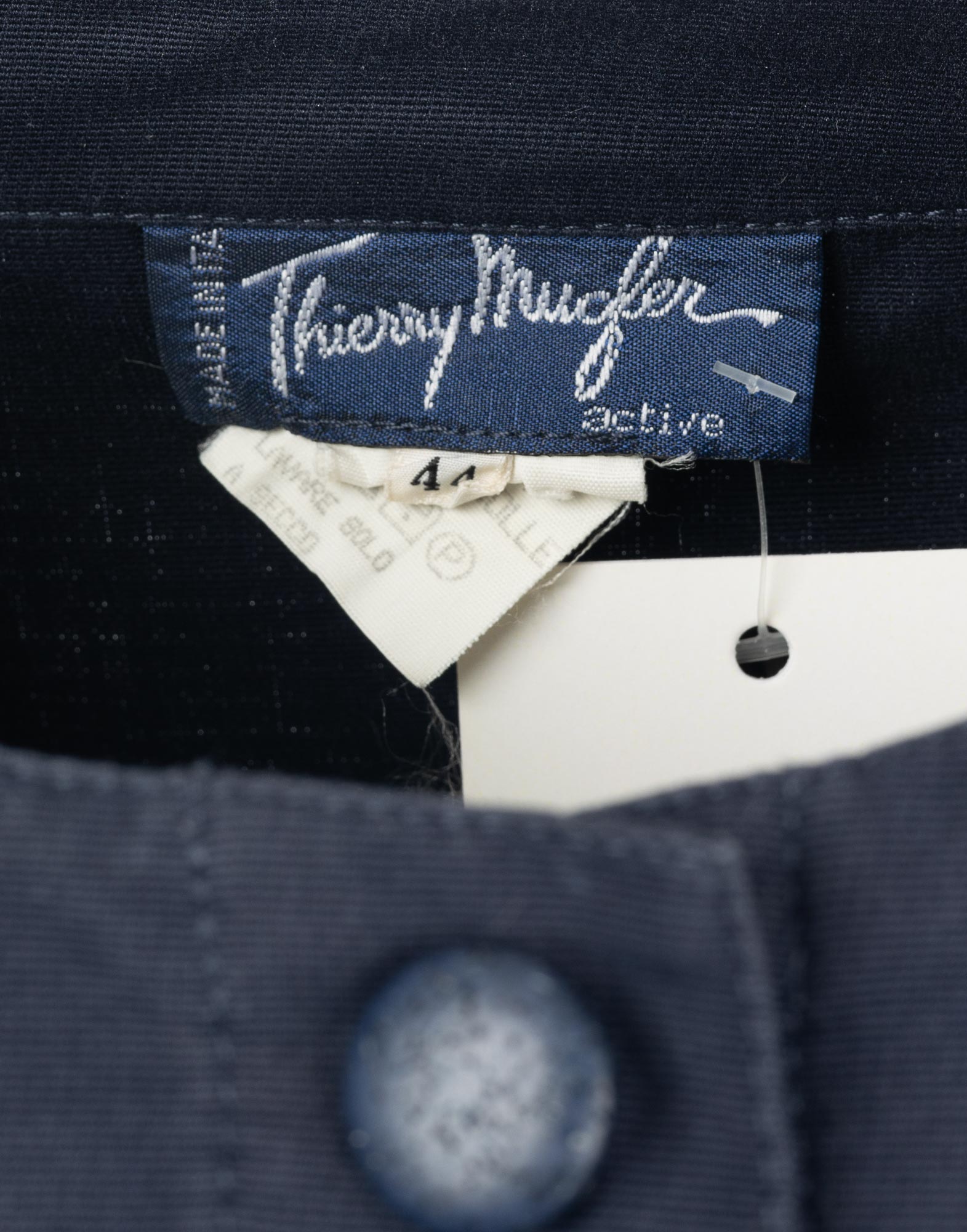 Thierry Mugler - Giacca crop blu '90 - immagine 3