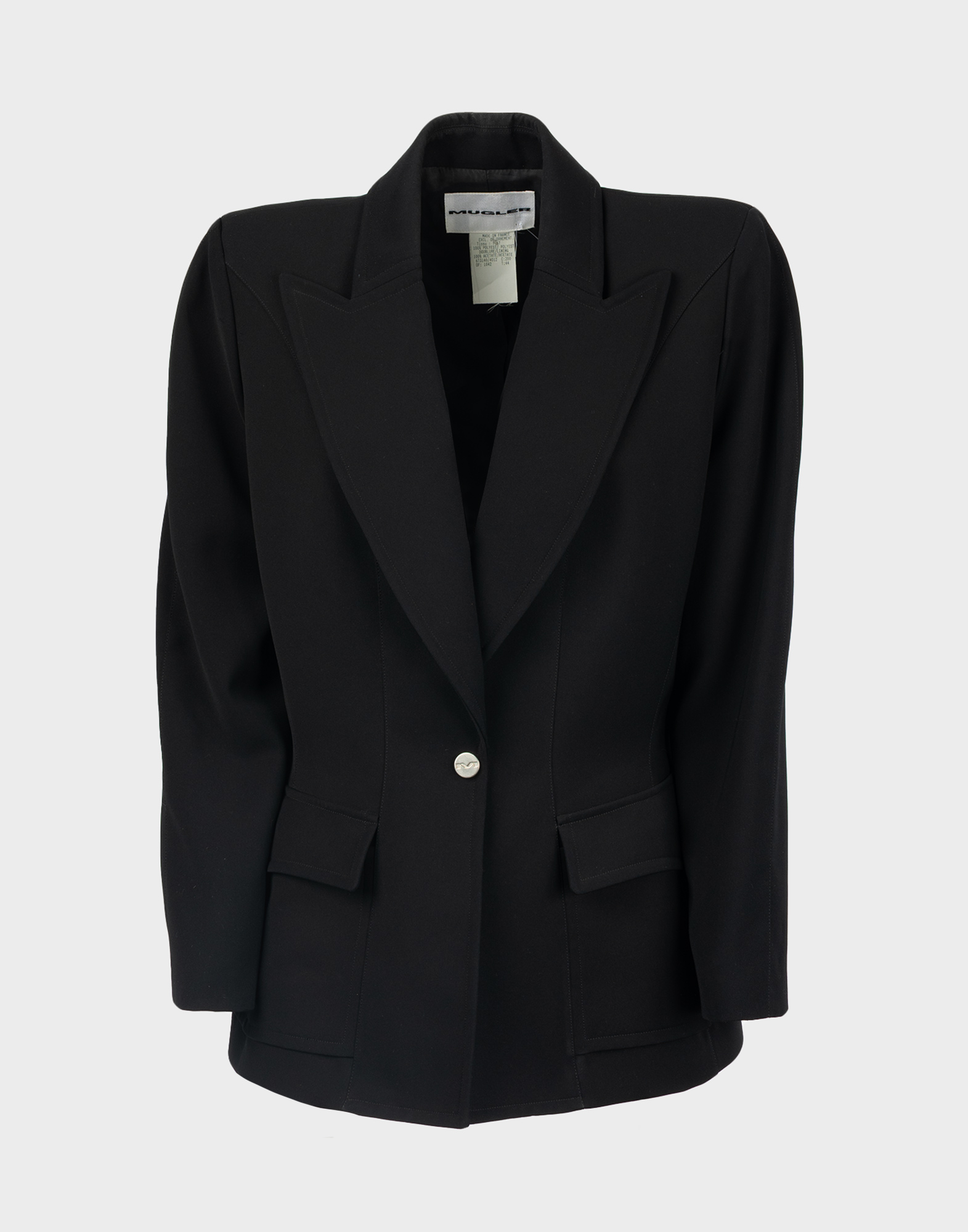 Mugler - Giacca nera monopetto