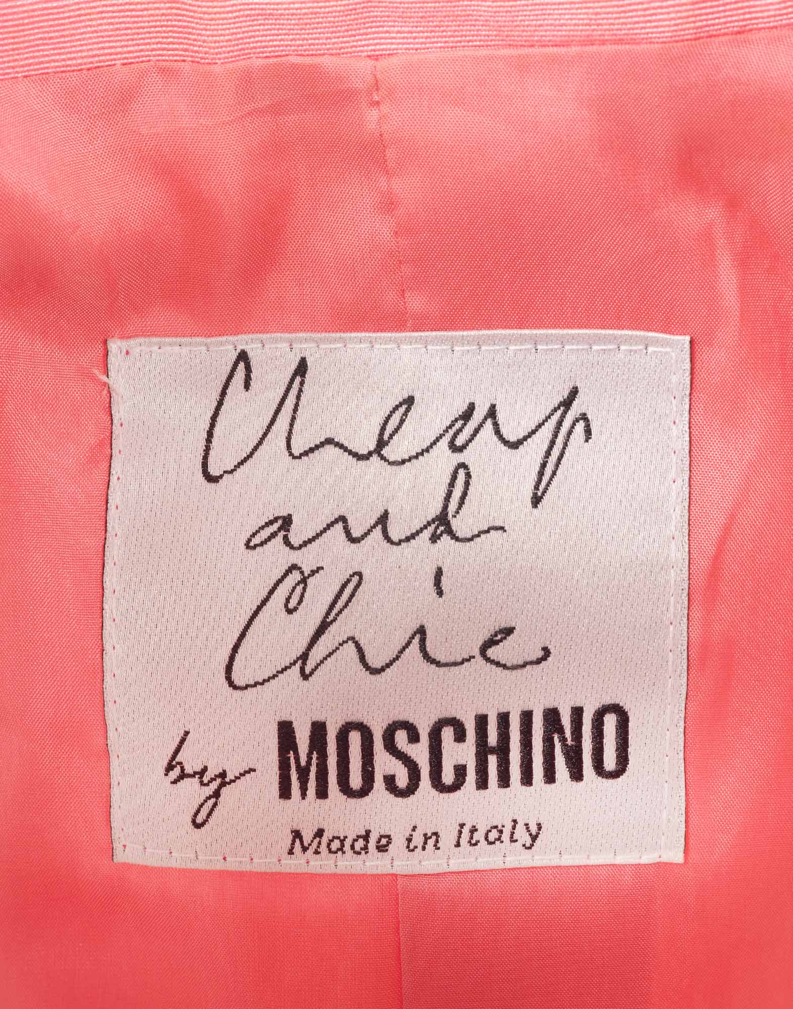 Moschino Cheap and Chic - Giacca rosa anni '90 - immagine 3