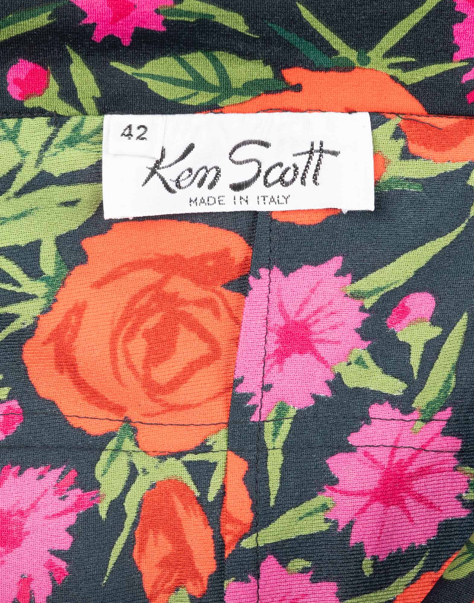 Ken Scott - Vestito a balze floreale - immagine 3