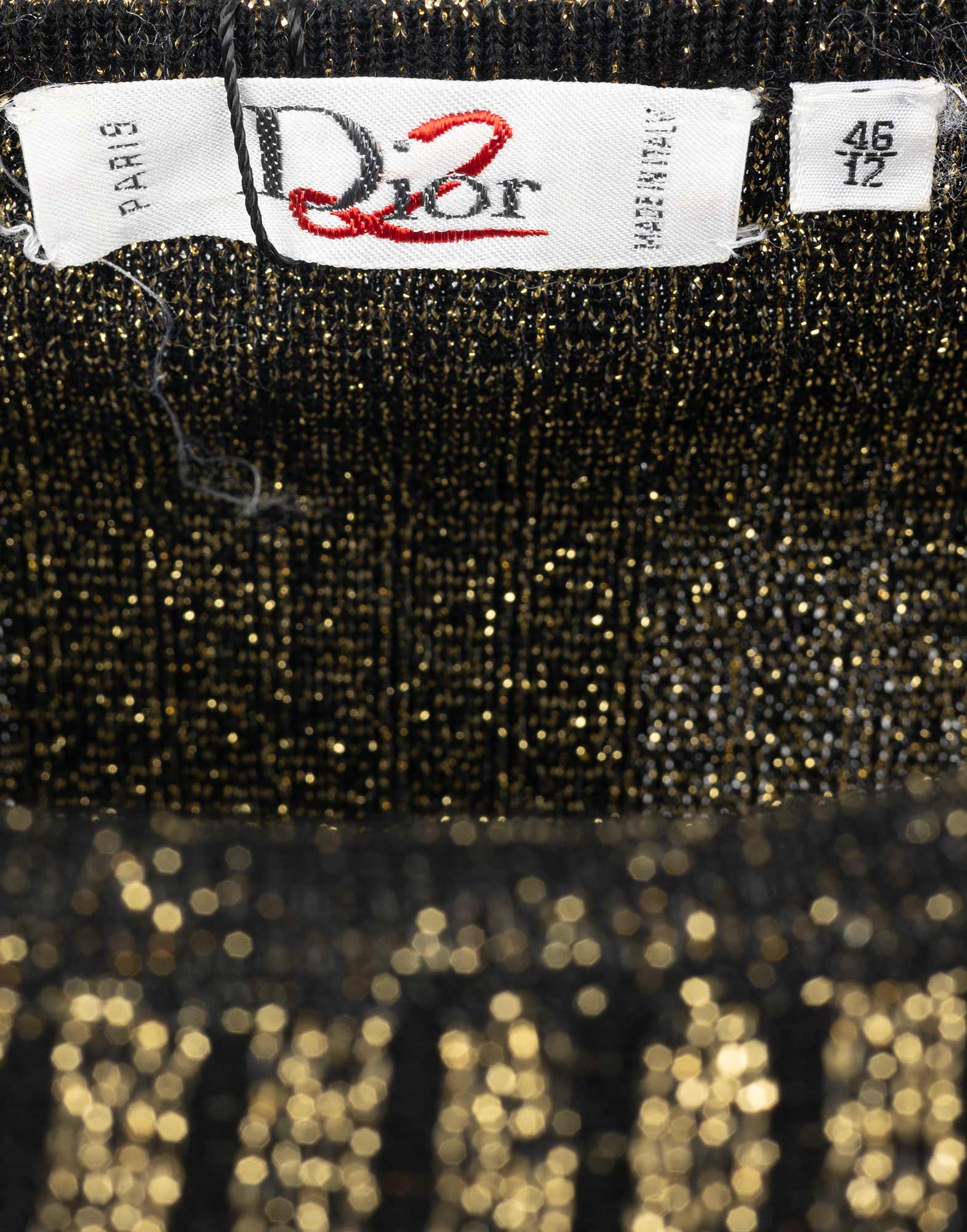 Dior - Maglione laminato oro anni '80 - immagine 3