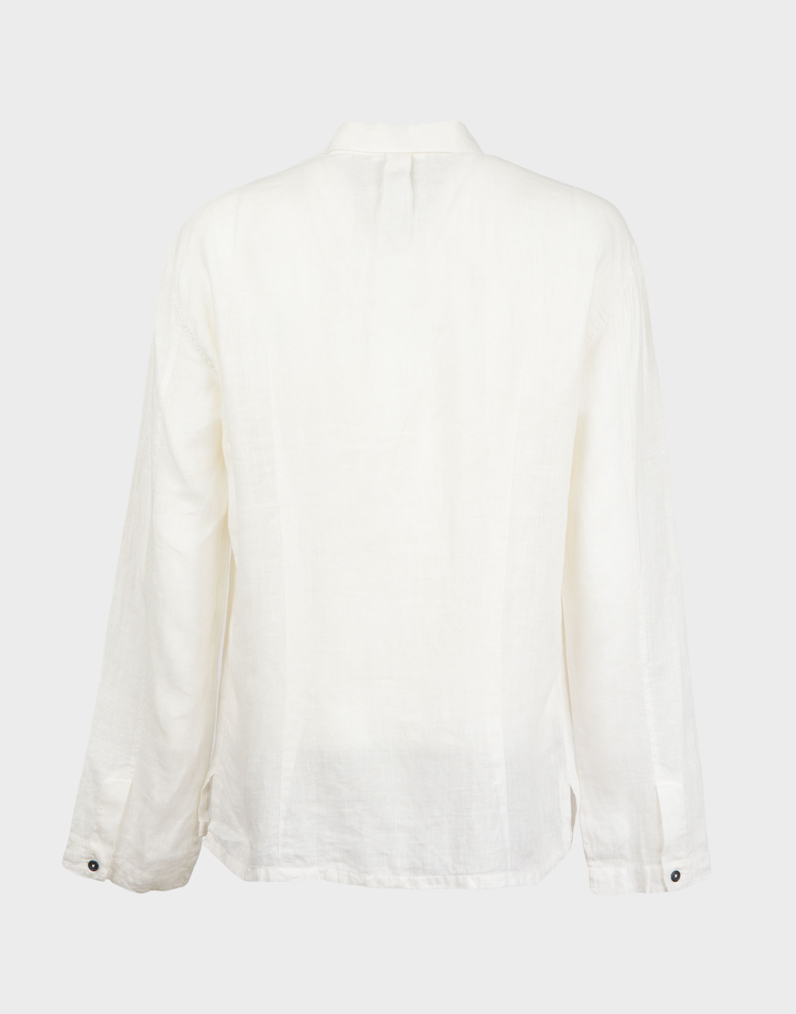 C.P. Company - Camicia bianco in lino da uomo - immagine 2
