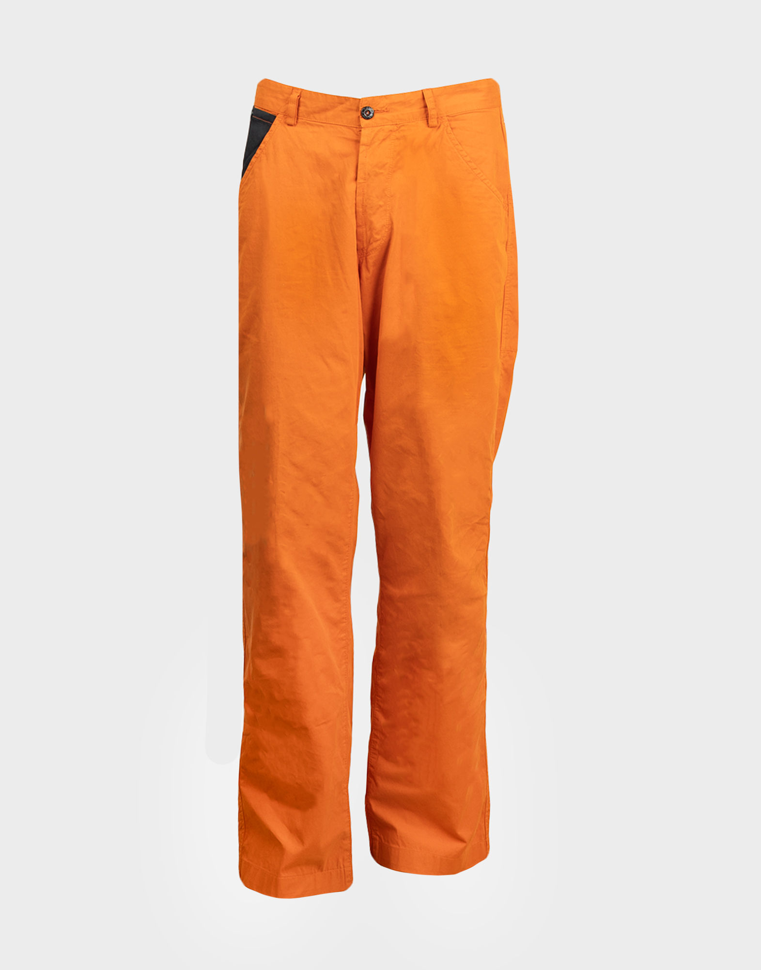 pantaloni arancioni in nylon stone island da uomo