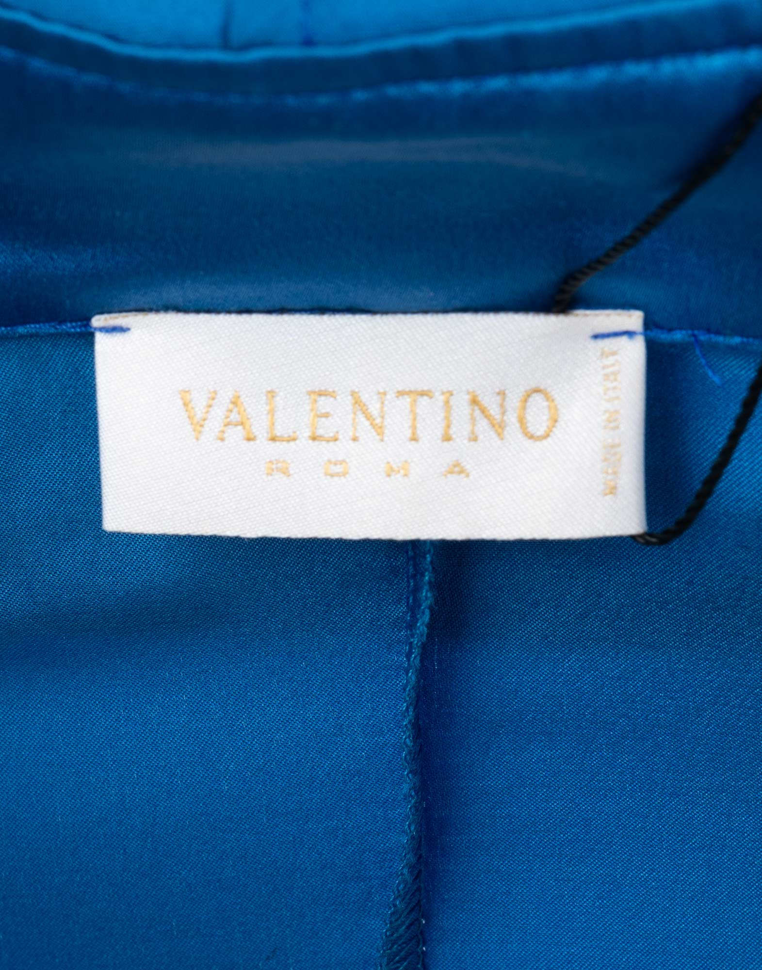 Valentino Roma - Camicia blu in seta anni '90 - immagine 3