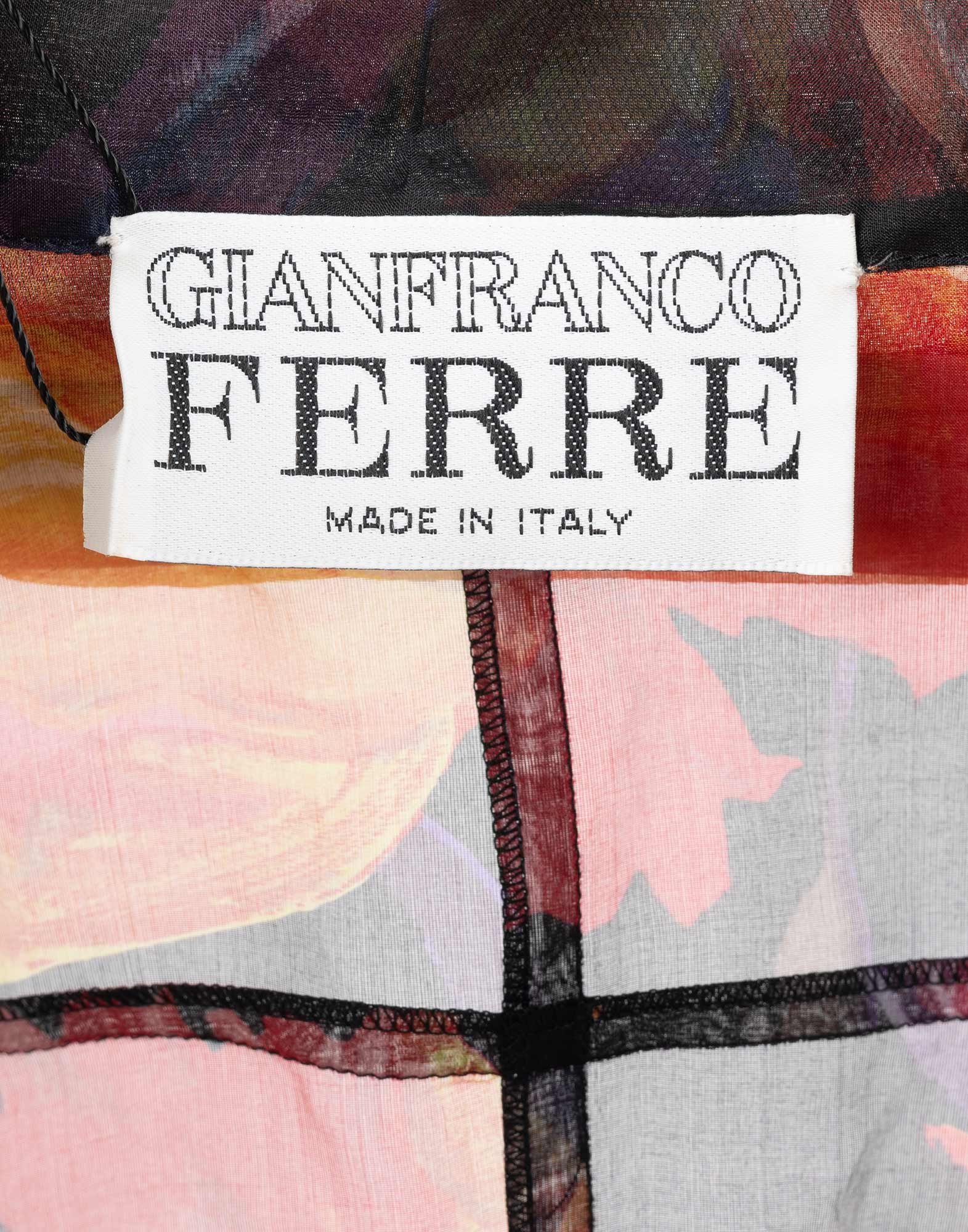Gianfranco Ferrè - Camicia a fiori anni '90 - immagine 3