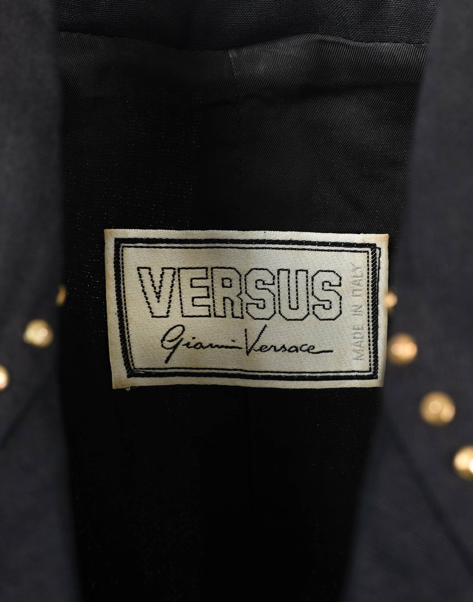 Versus - Gilet nero in cotone anno 1993 - immagine 3
