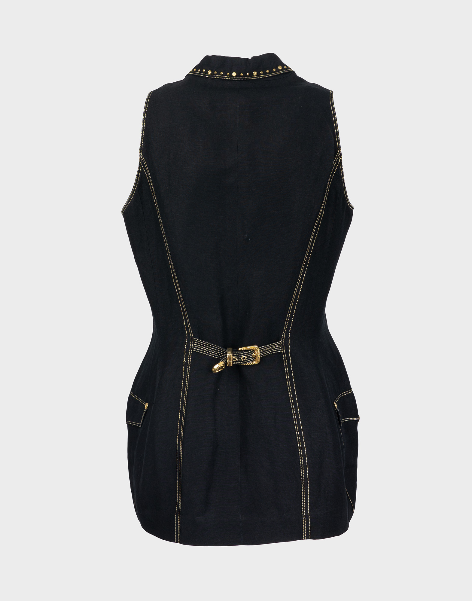 Versus - Gilet nero in cotone anno 1993 - immagine 2