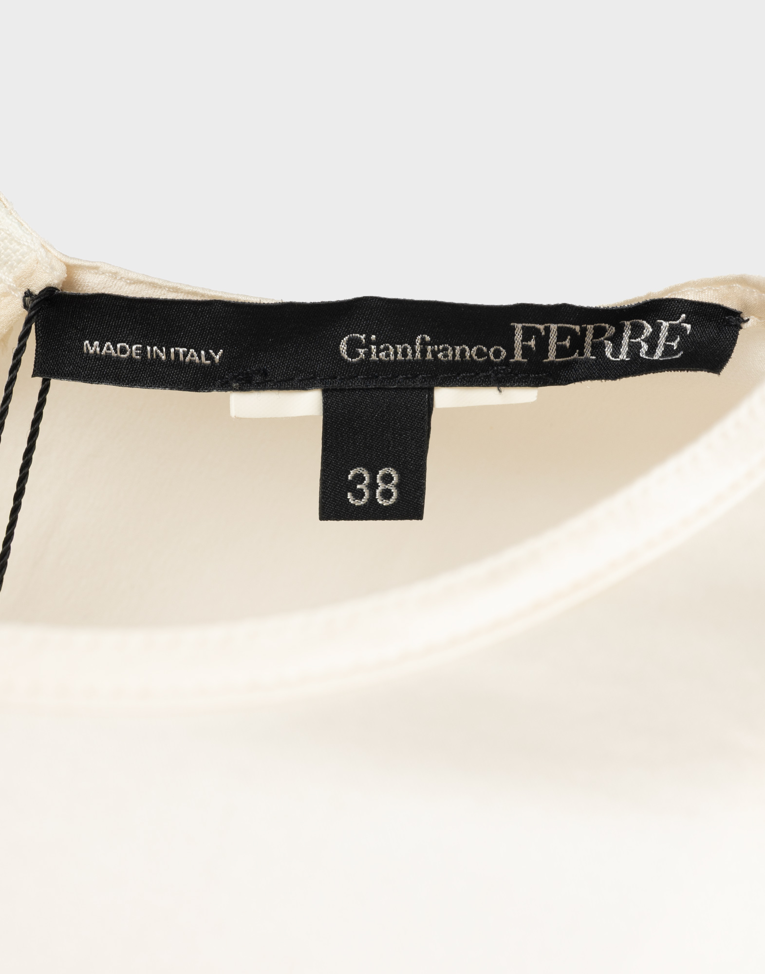 Gianfranco Ferrè - Maglia avorio in seta '90 - immagine 3