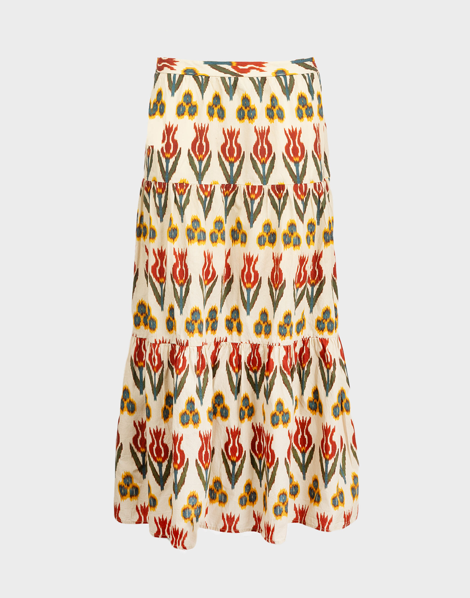 Red Valentino - Gonna etnica con balze