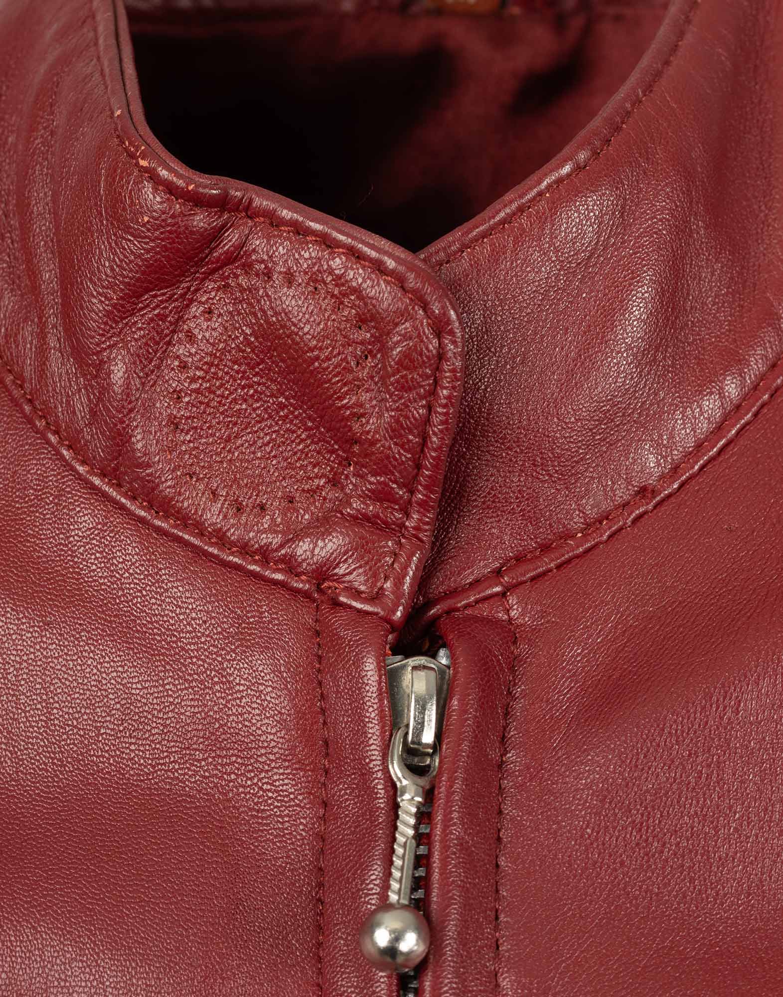 Vintage - Giacca in pelle anni 2000 bordeaux - immagine 3