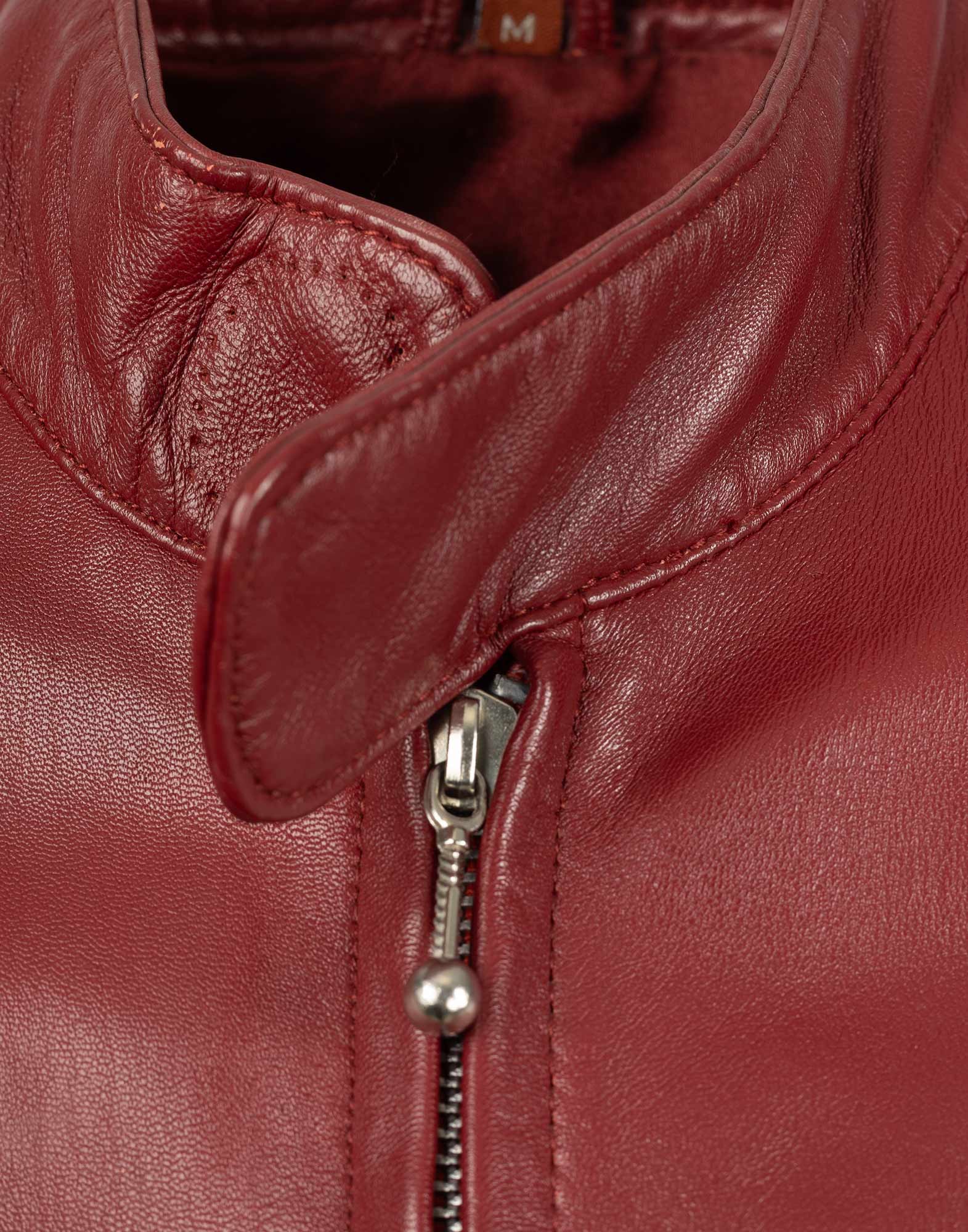 Vintage - Giacca in pelle anni 2000 bordeaux - immagine 4