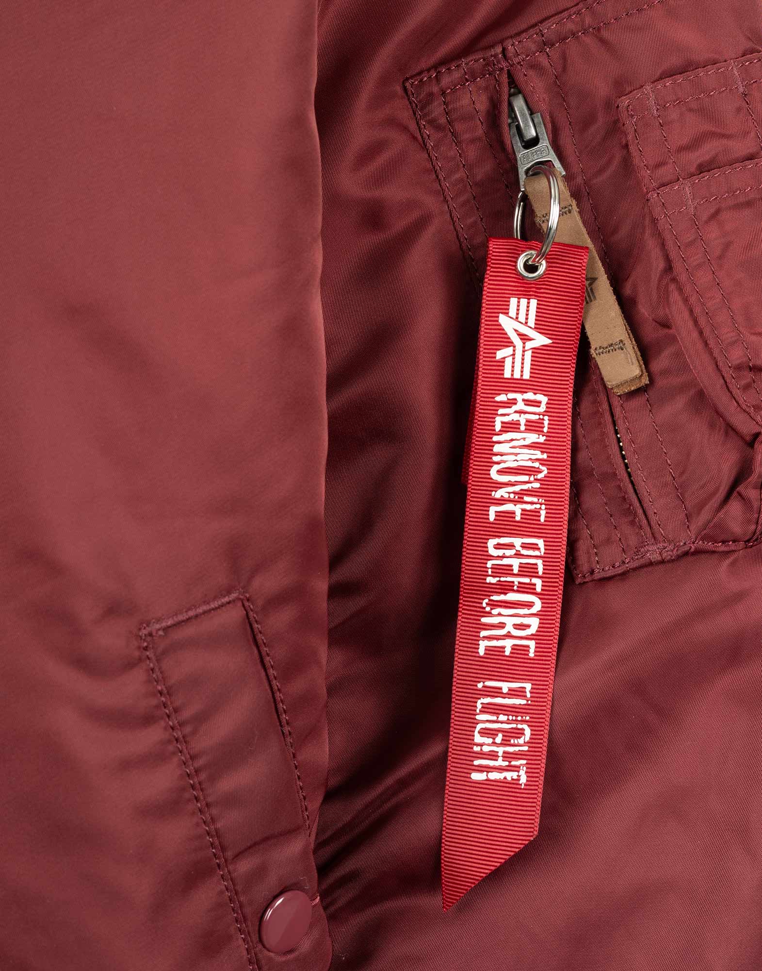 Alpha Industries - Giubbotto in nylon bordeaux - immagine 3