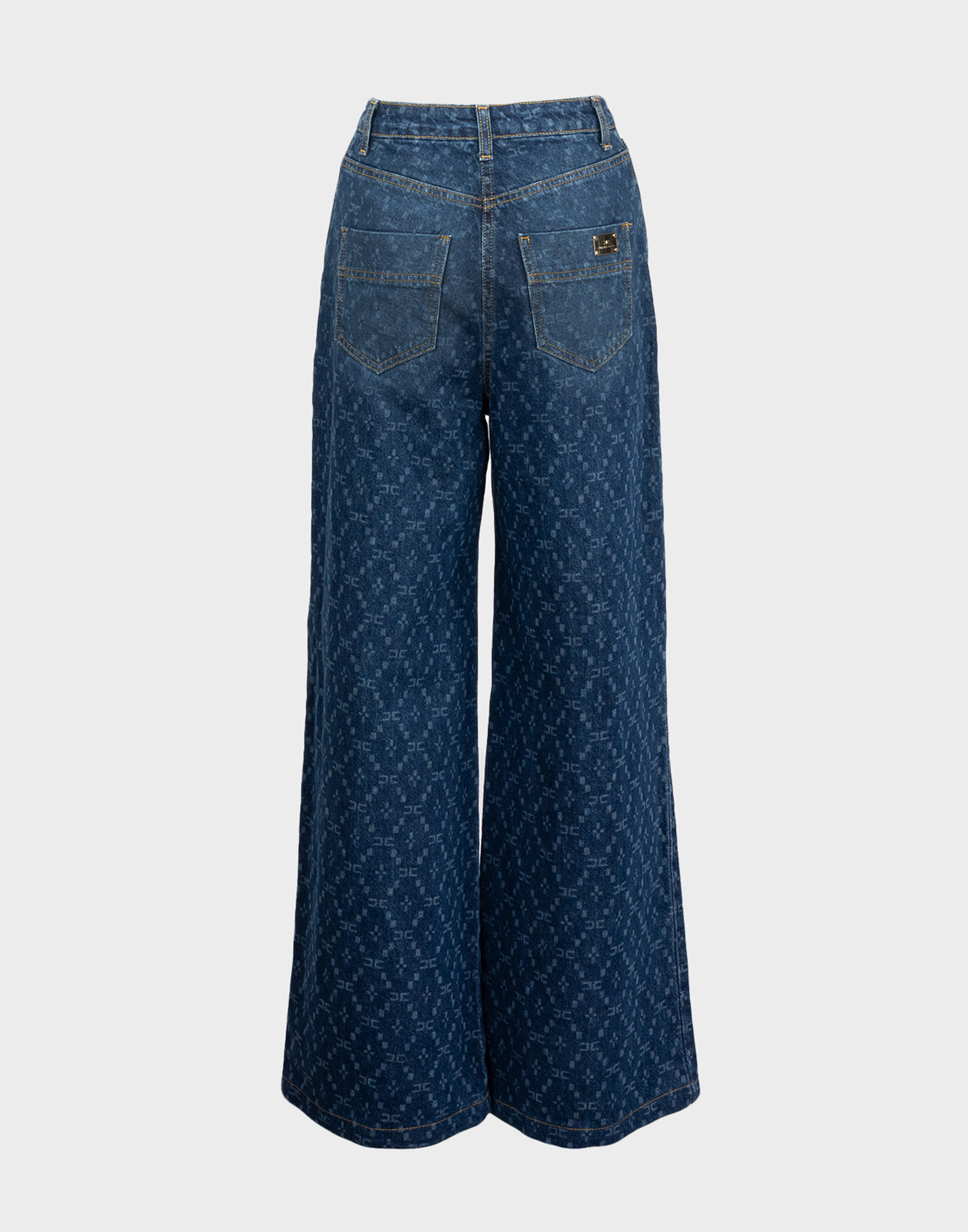 Elisabetta Franchi - Jeans a fantasia logata - immagine 2