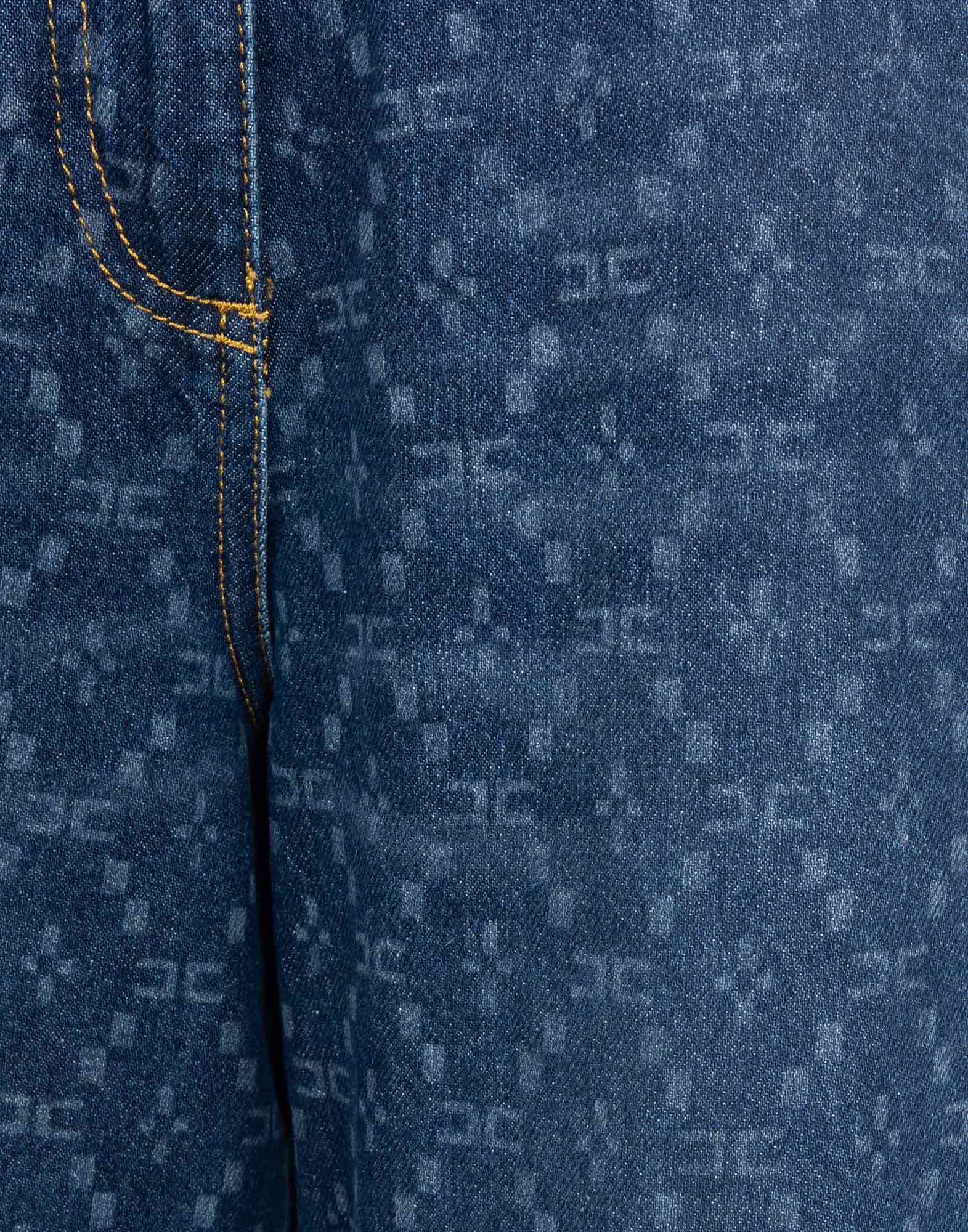 Elisabetta Franchi - Jeans a fantasia logata - immagine 3