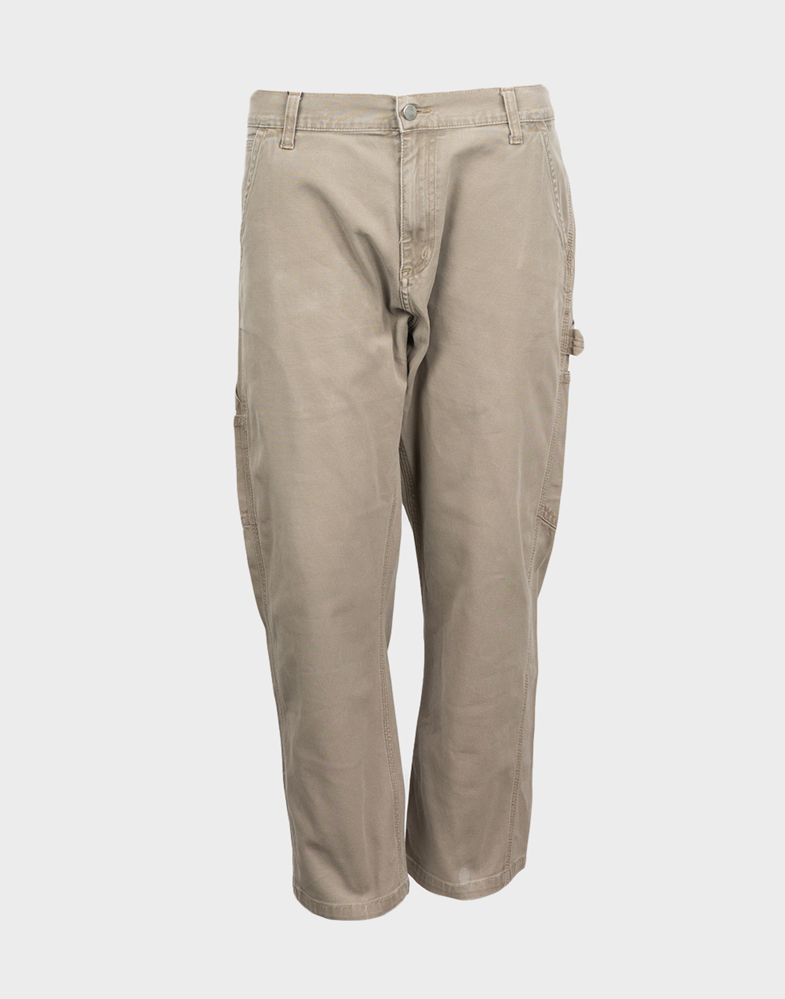 pantaloni in cotone beige da uomo firmati carhartt vestibilità larga