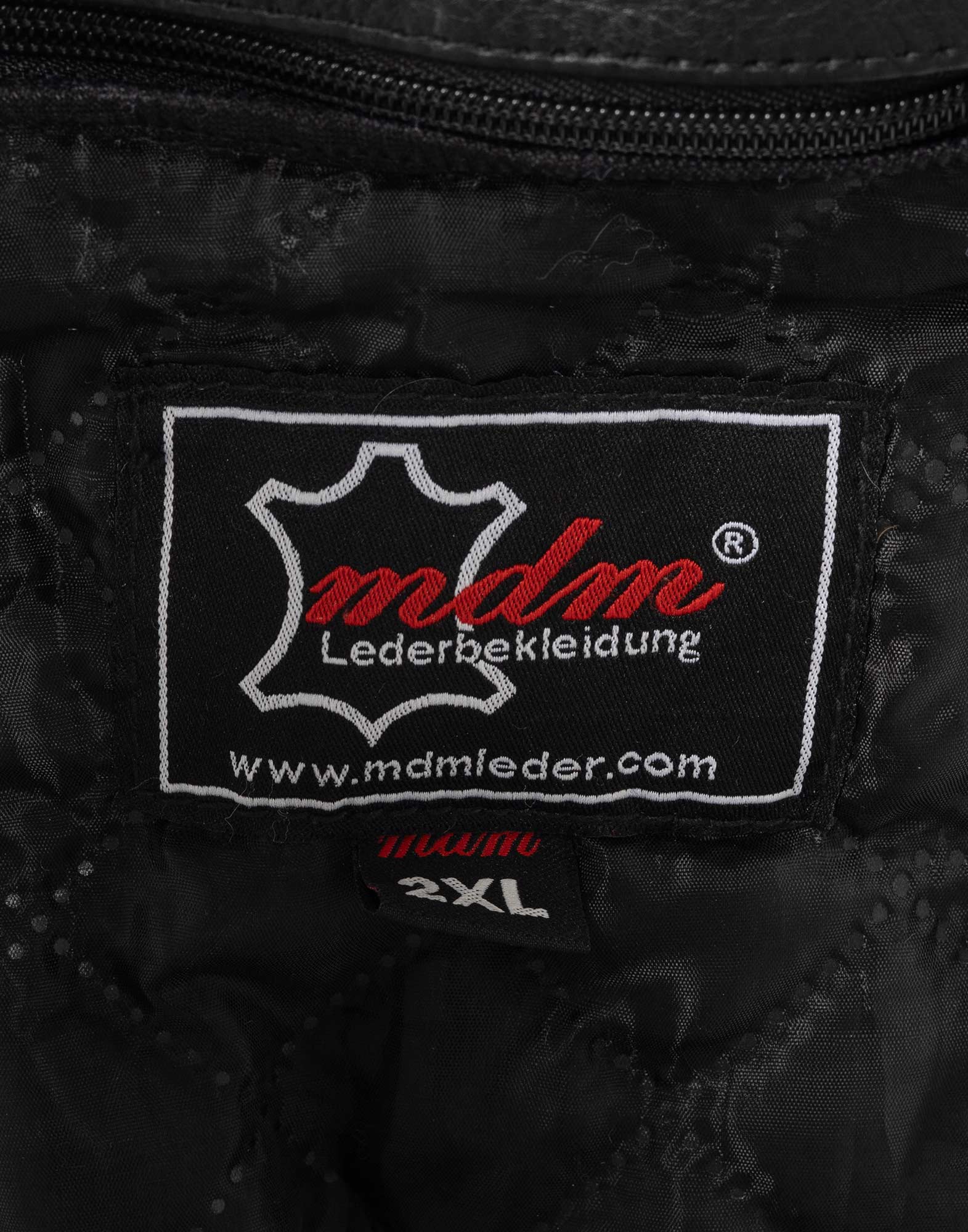Vintage - Leather Biker Jacket - Image 3
