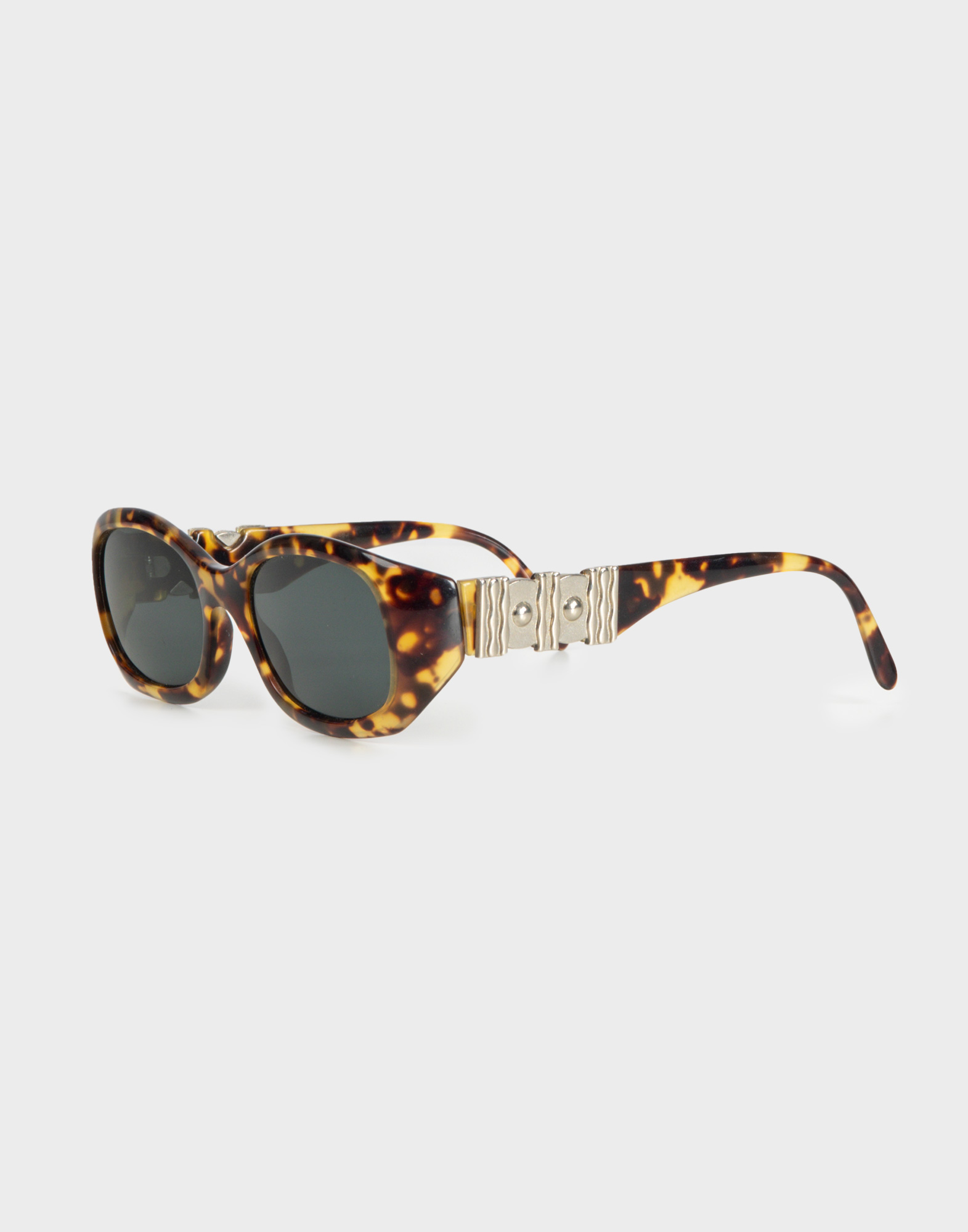Vintage - Tortoiseshell rectangular sunglasses - Image 2
