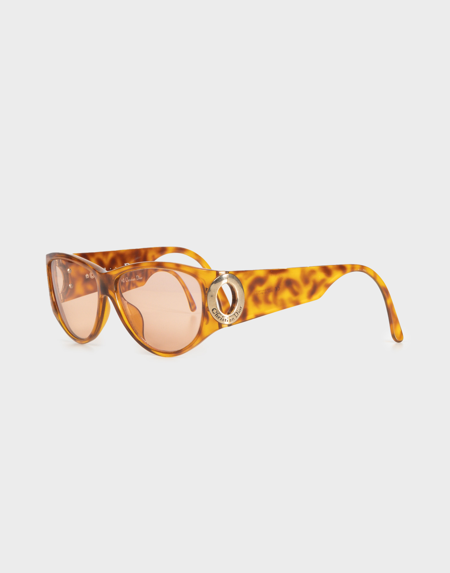 Christian Dior - Orange tortoiseshell oval glasses - Image 2
