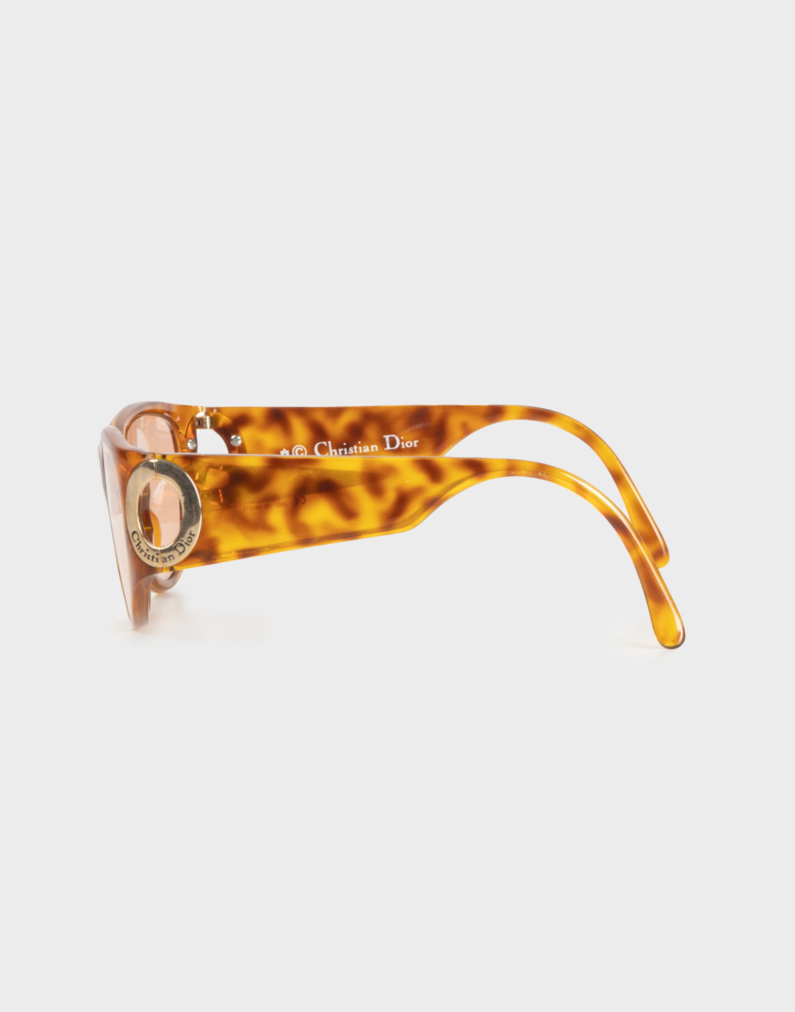 Christian Dior - Orange tortoiseshell oval glasses - Image 3
