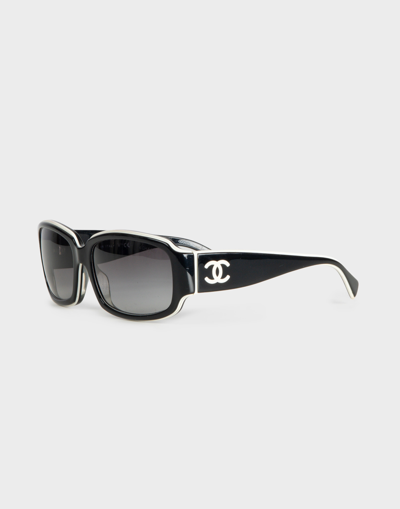 Chanel - Occhiali neri squadrati anni 2000 - immagine 2
