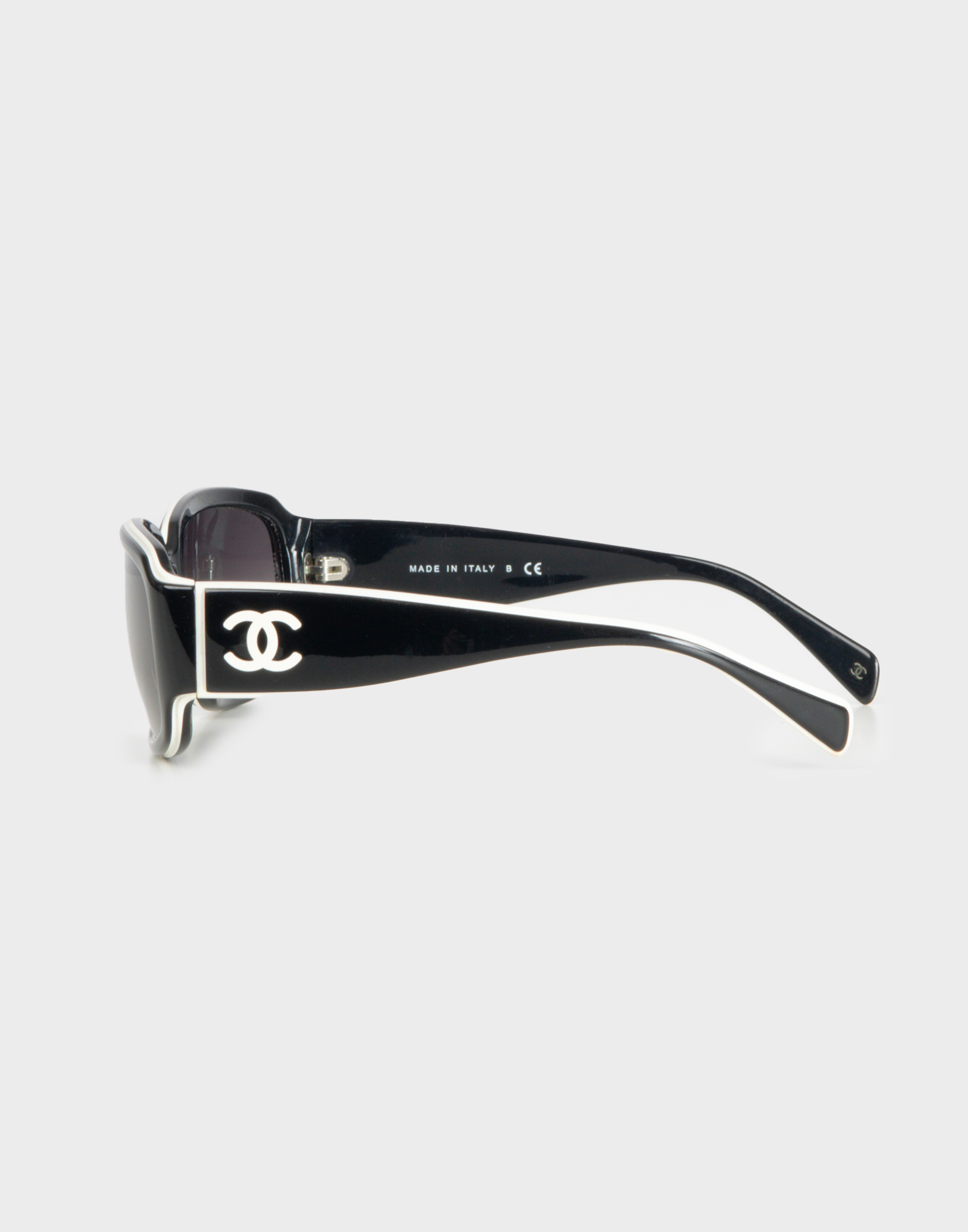 Chanel - Occhiali neri squadrati anni 2000 - immagine 3