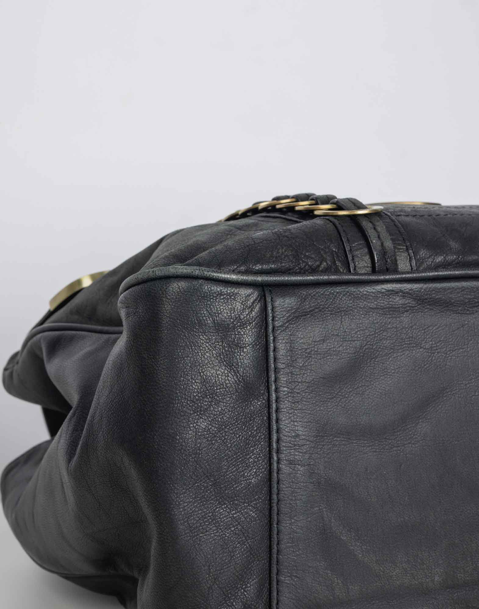 Just Cavalli - Tote bag nera in pelle anni 2000 - immagine 8