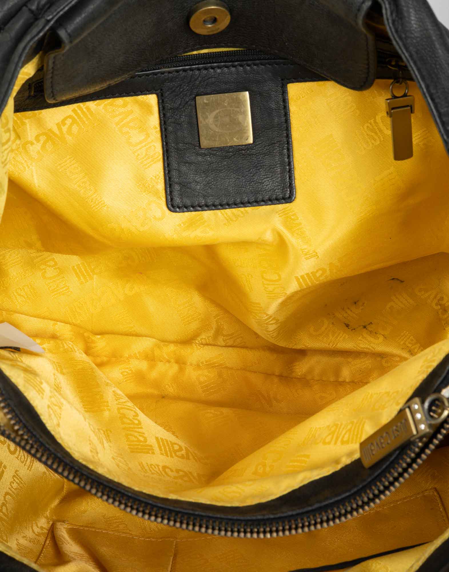 Just Cavalli - Tote bag nera in pelle anni 2000 - immagine 10