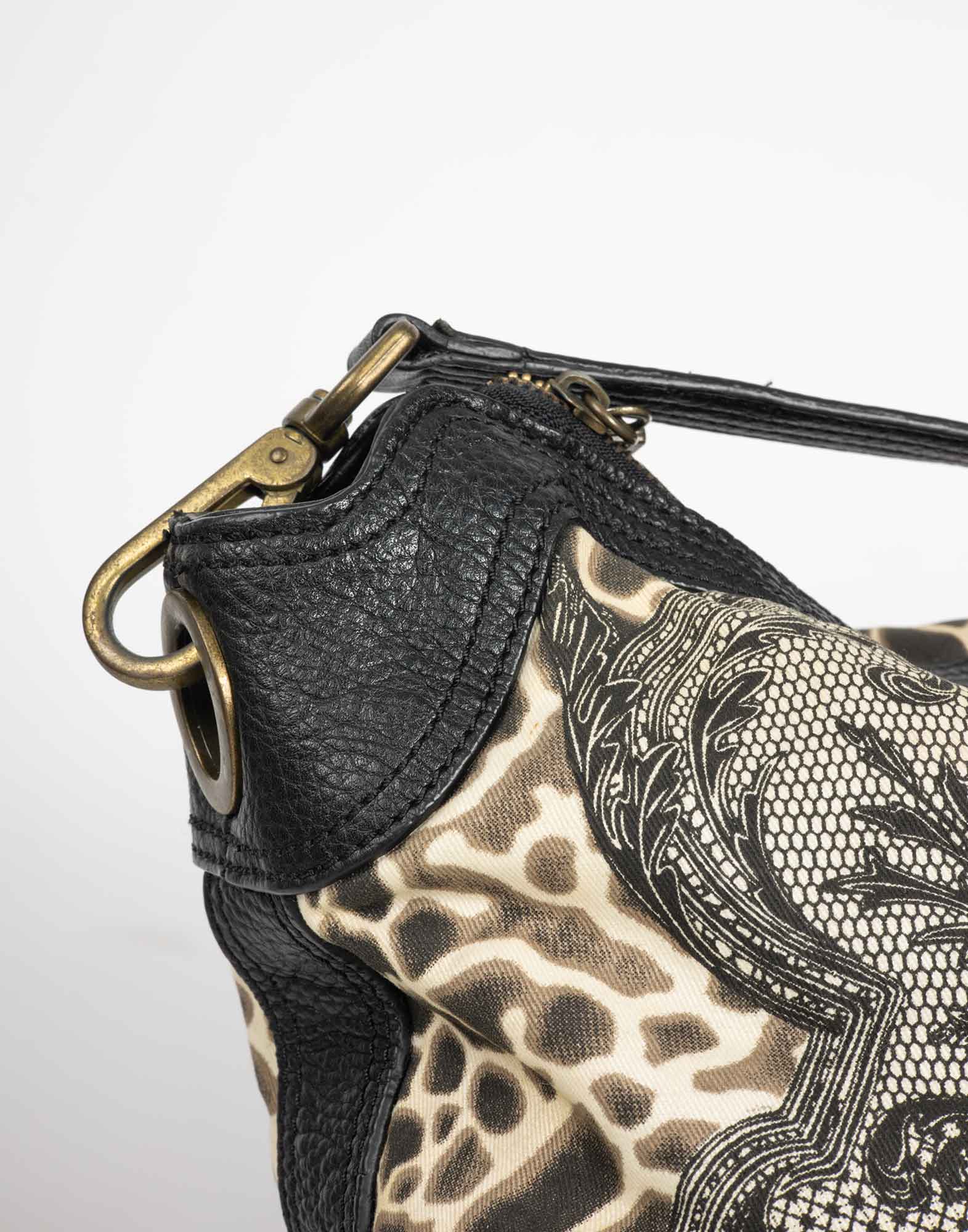 Just Cavalli - y2k Animal fabric hand bag - Image 6