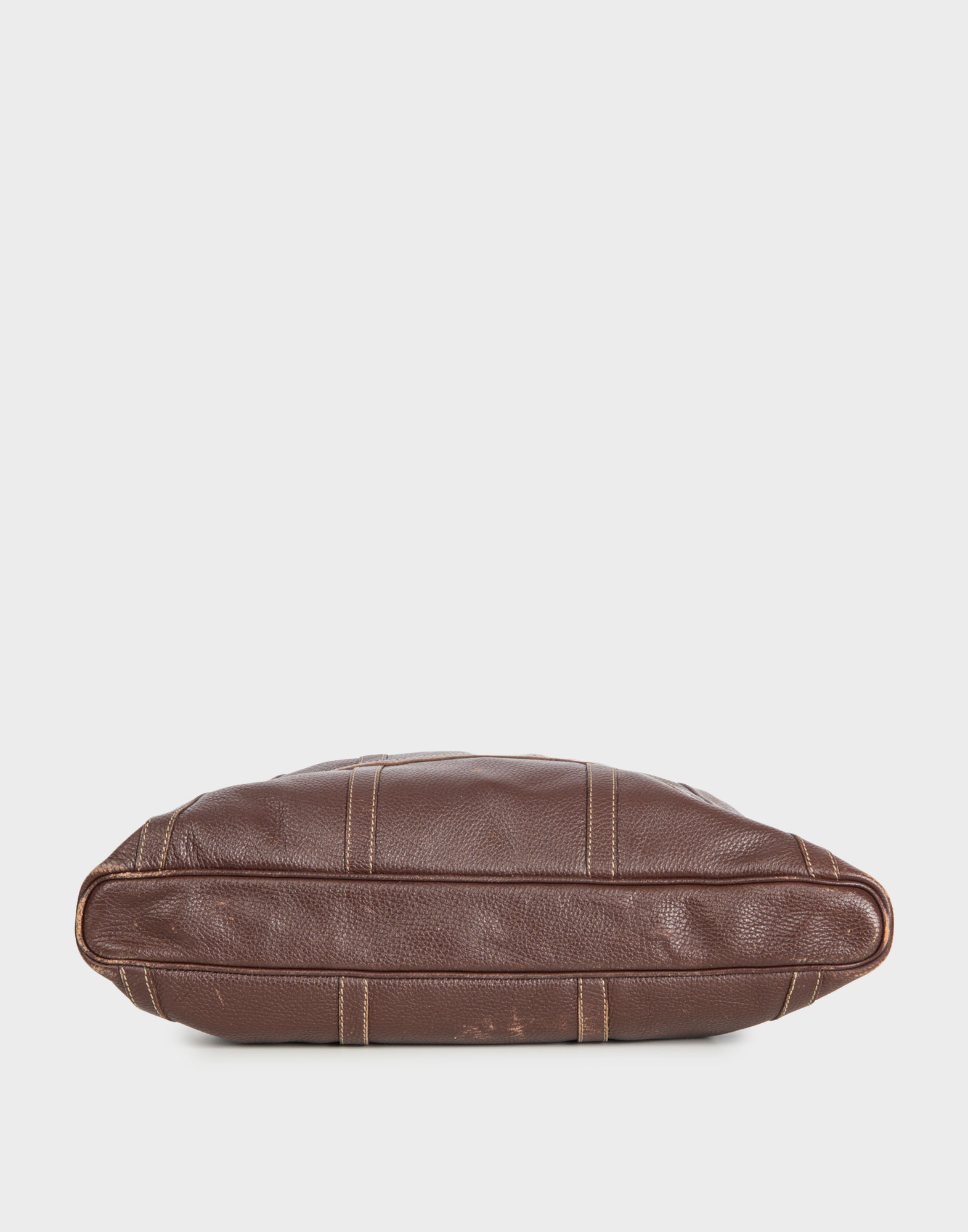 Valentino - Borsa a spalla marrone in pelle - immagine 4