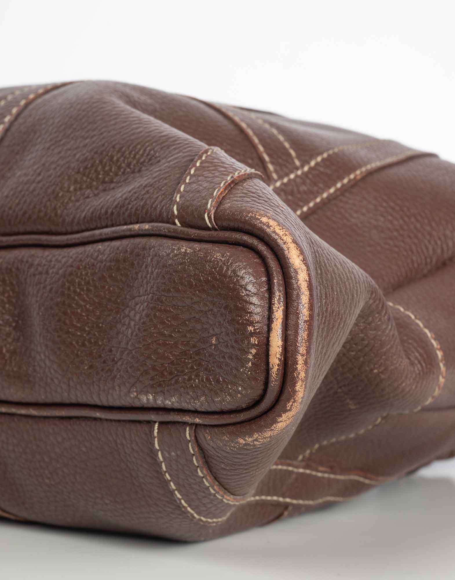 Valentino - Borsa a spalla marrone in pelle - immagine 6