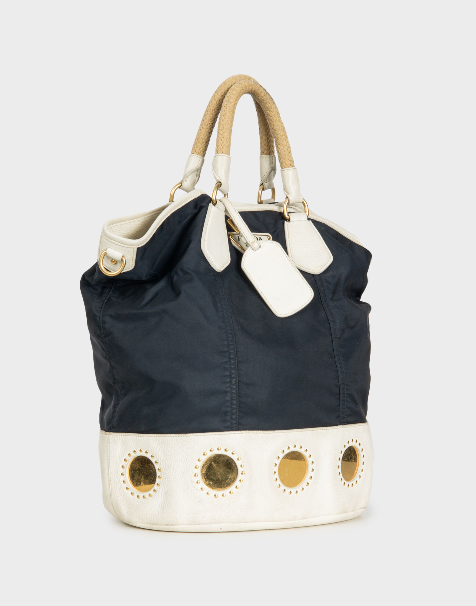 Prada - Blue canvas shoulder bag - Image 2