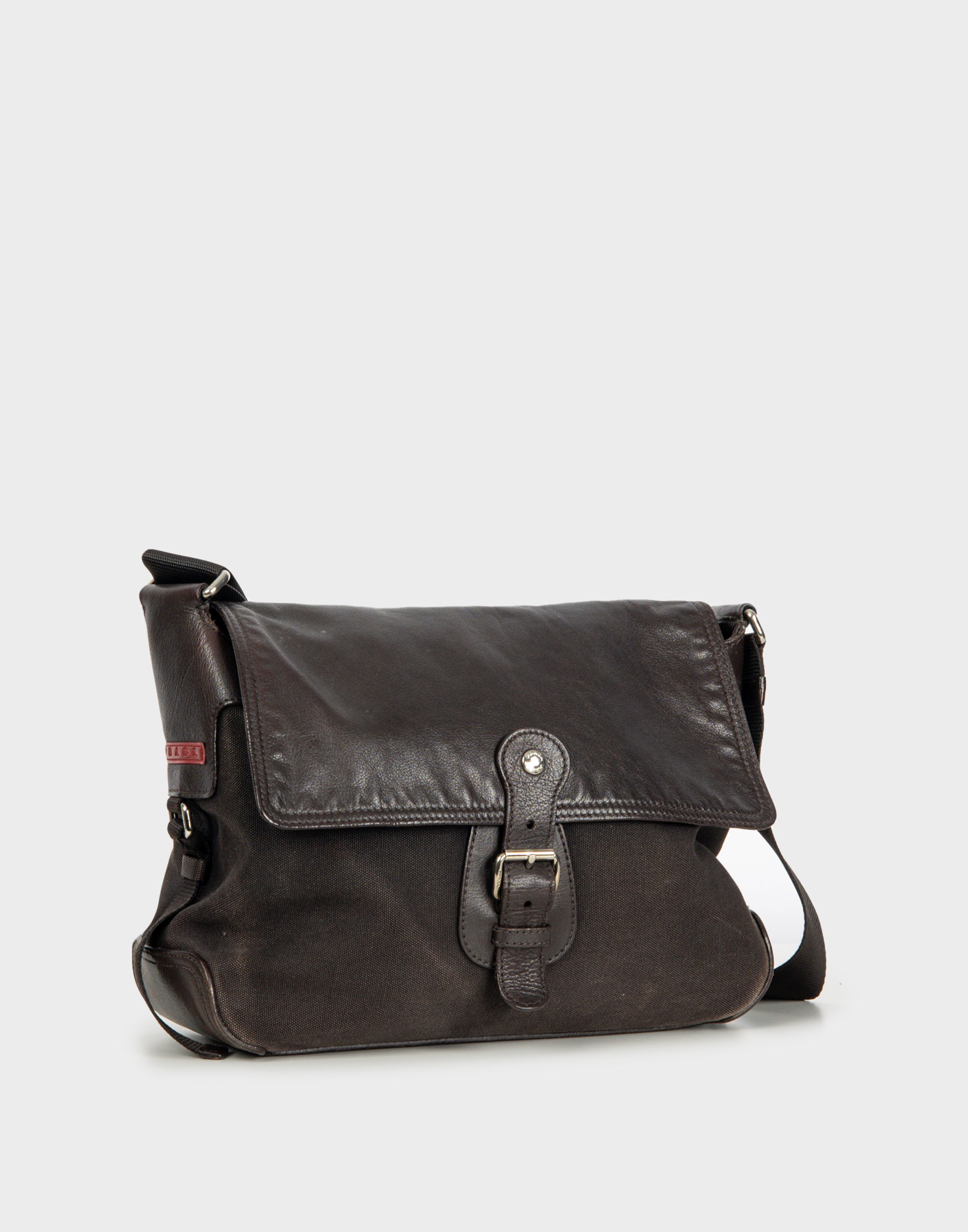 Prada - Brown canvas and leather bag - Image 2