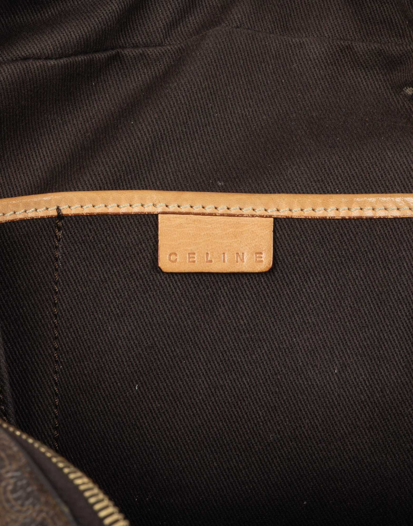 Celine - Brown macadam patterned bag - Image 9