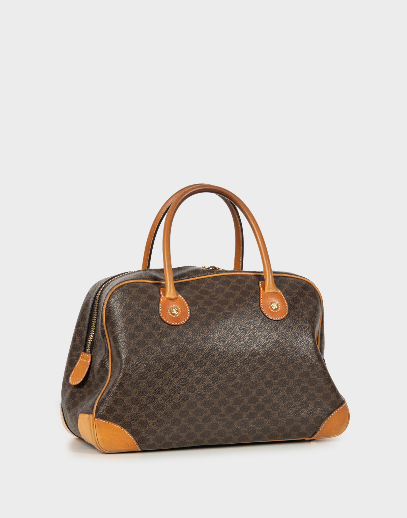 Celine - Brown macadam patterned bag - Image 2
