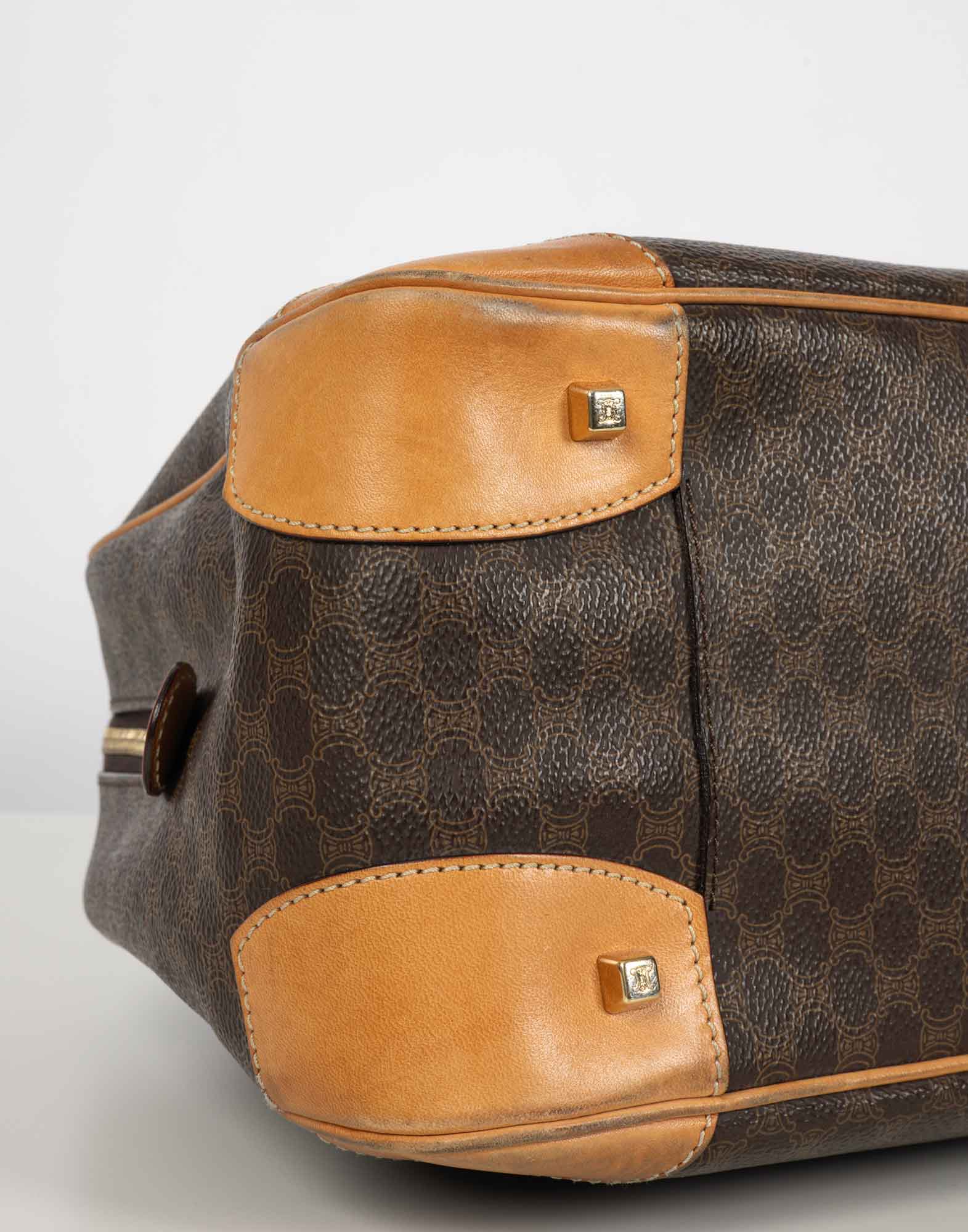 Celine - Brown macadam patterned bag - Image 5