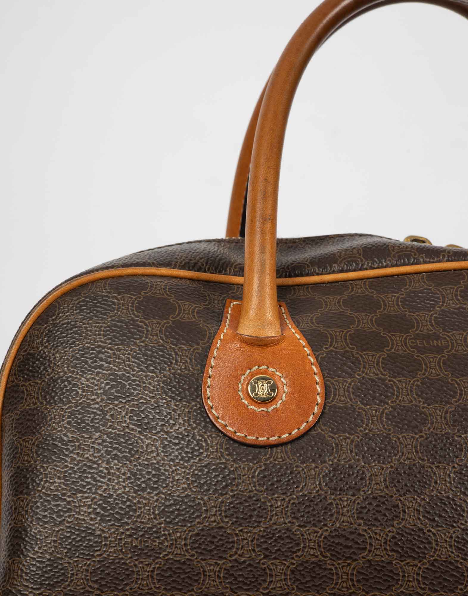 Celine - Brown macadam patterned bag - Image 7