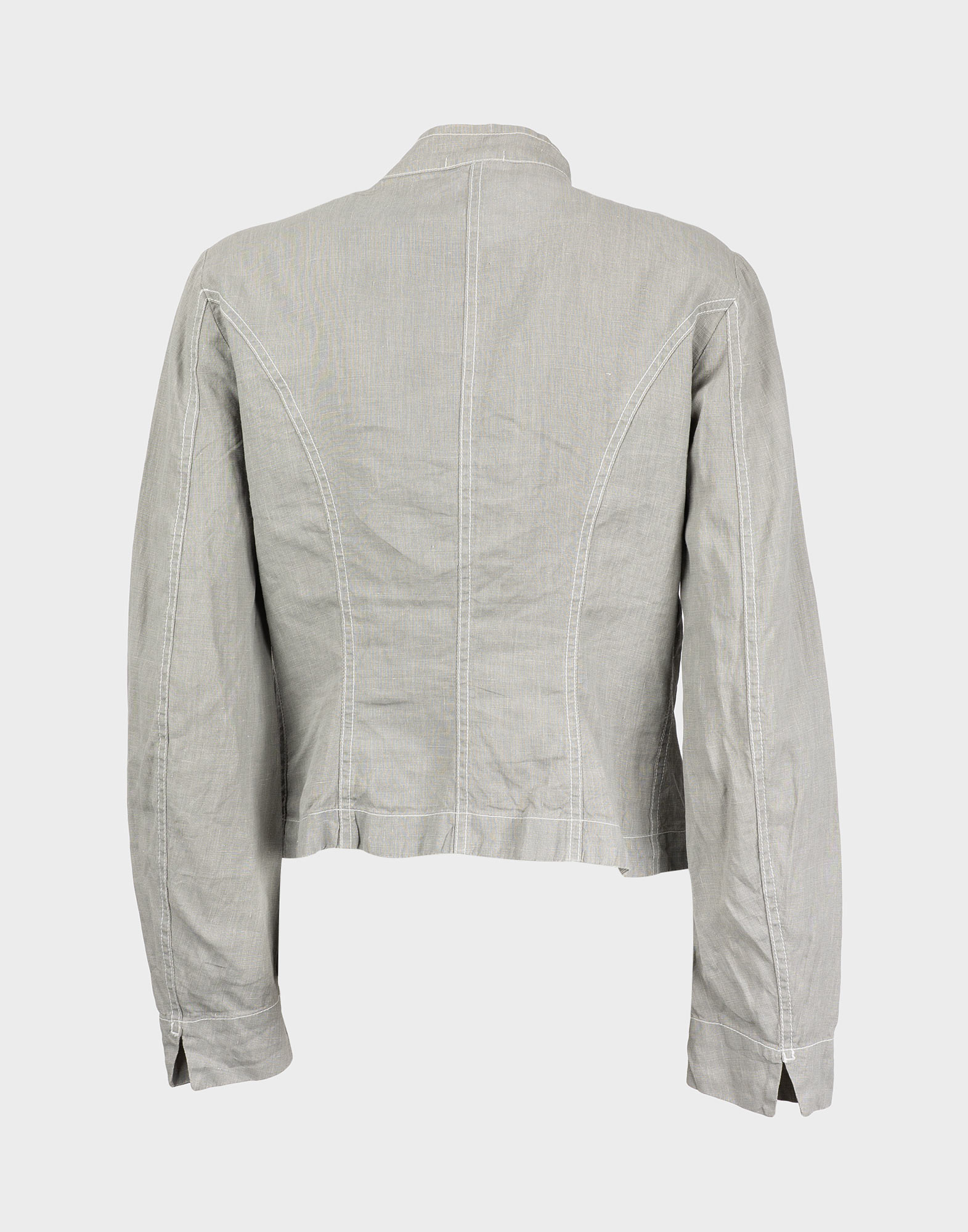 C.P. Company - Grey short linen jacket - Image 2